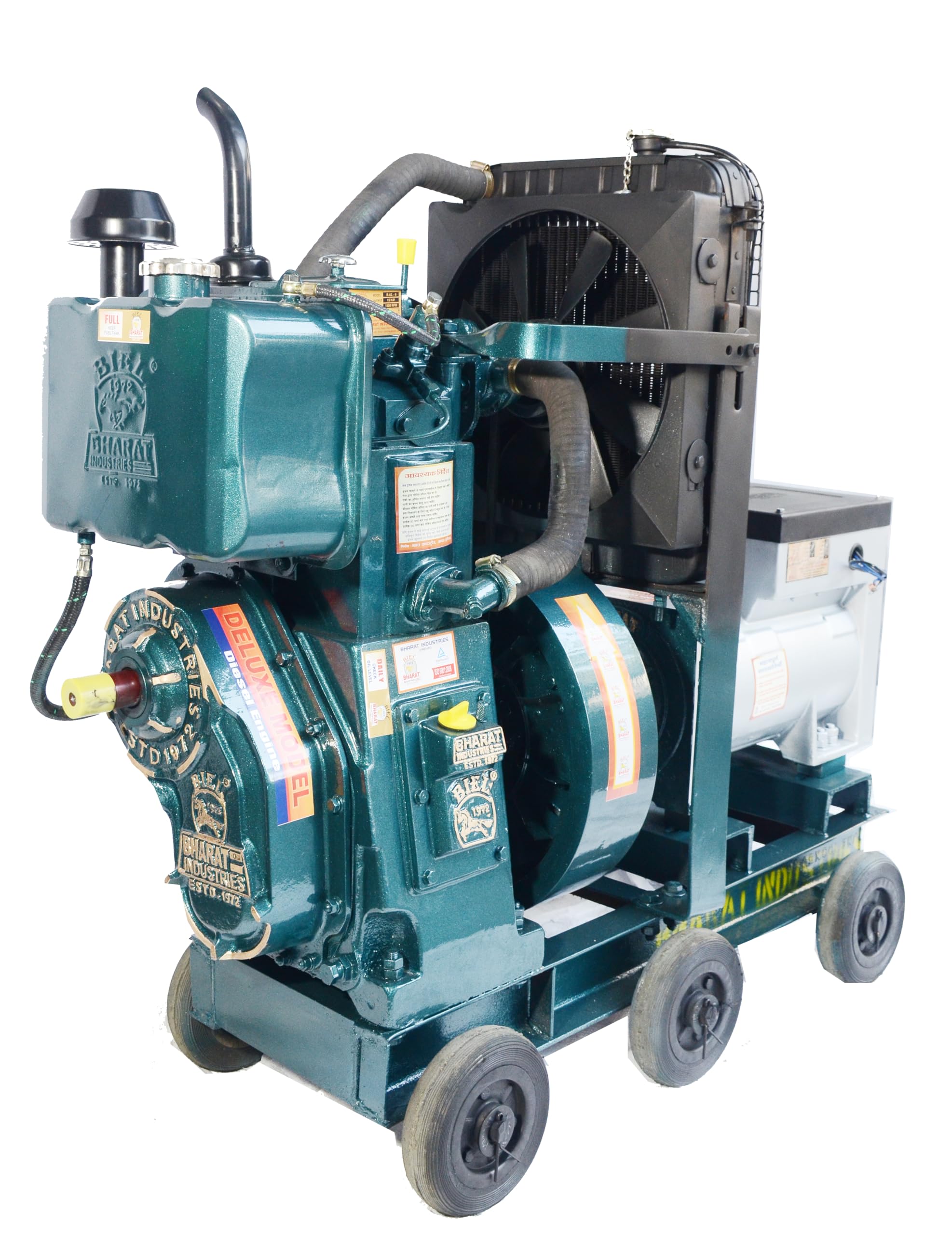SUPER BHARAT_9 KW Diesel Generator With Water Cooling Three Phase Power Generator 0.8P.H. & 15B.P.H.-image-18