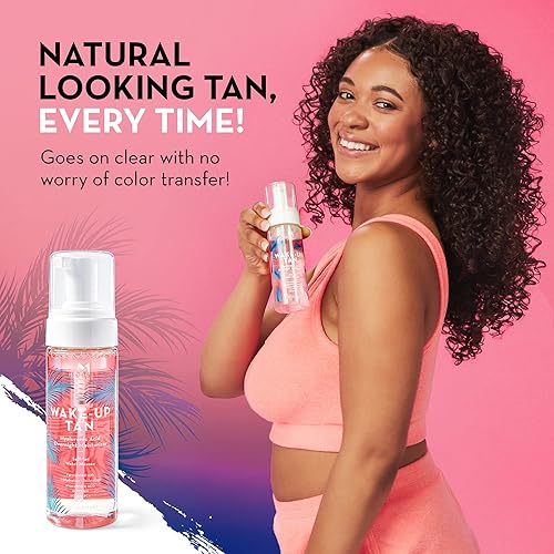 Miniatura 4 de Mystic Tan Wake-Up Tan Crema hidratante para la noche con ácido hialurónico  Mousse de agua autobronceadora, 5.5 onzas líquidas  5.8 fl oz