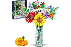 Wildflower Bouquet Building Set: A Botanical Masterpiece for Home Decor and Gifting