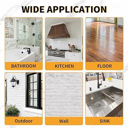 Miniatura 3 de Adhesivo de azulejos y pegamento de reparación resistente (10.5 onzas), kit de unión fuerte para cerámica, porcelana y piedra sueltos, fijación