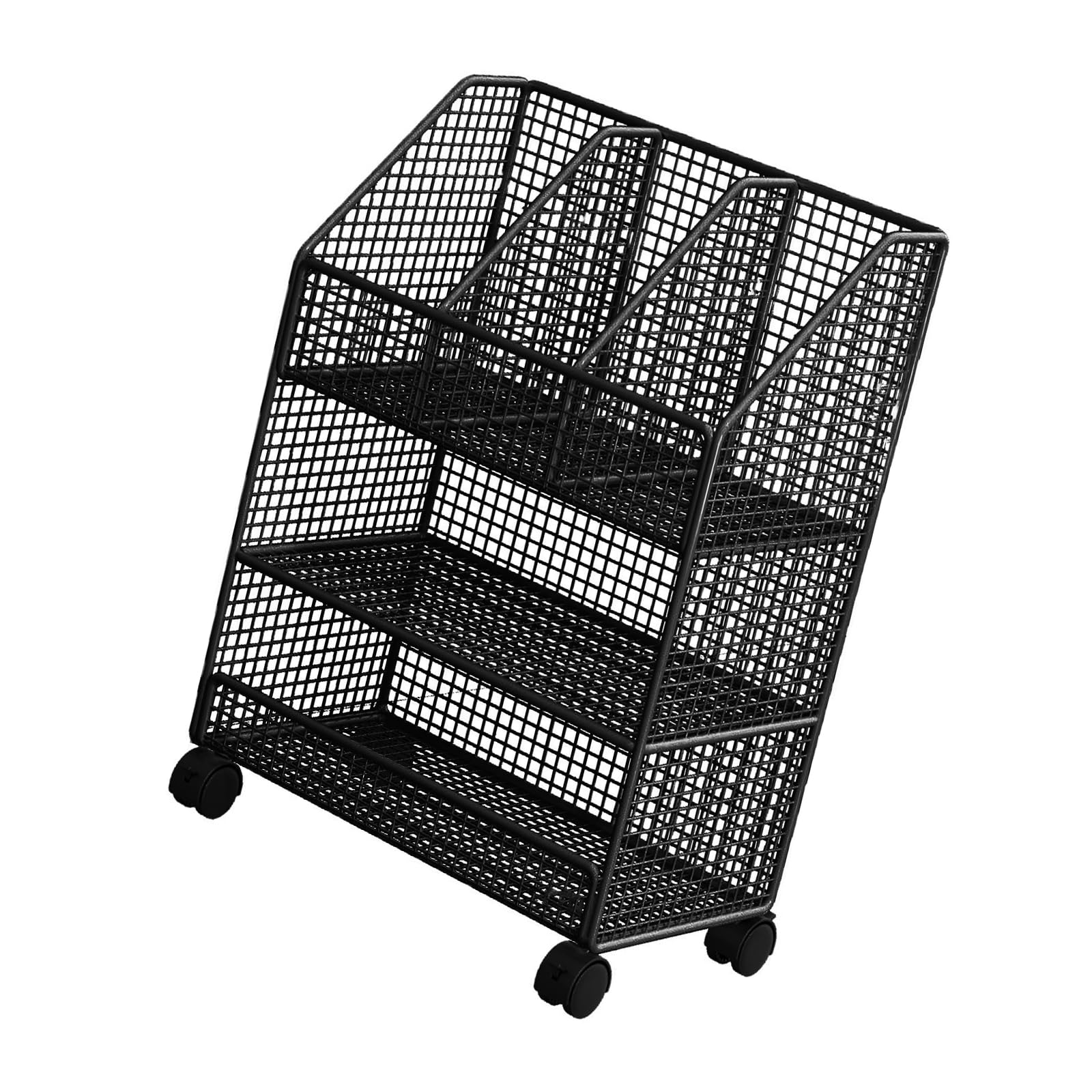 RAFGALDEX Functional Storage Organizers with Integrated and Multi Layer Structure for Efficient Home Organization Rolling Storage Container
