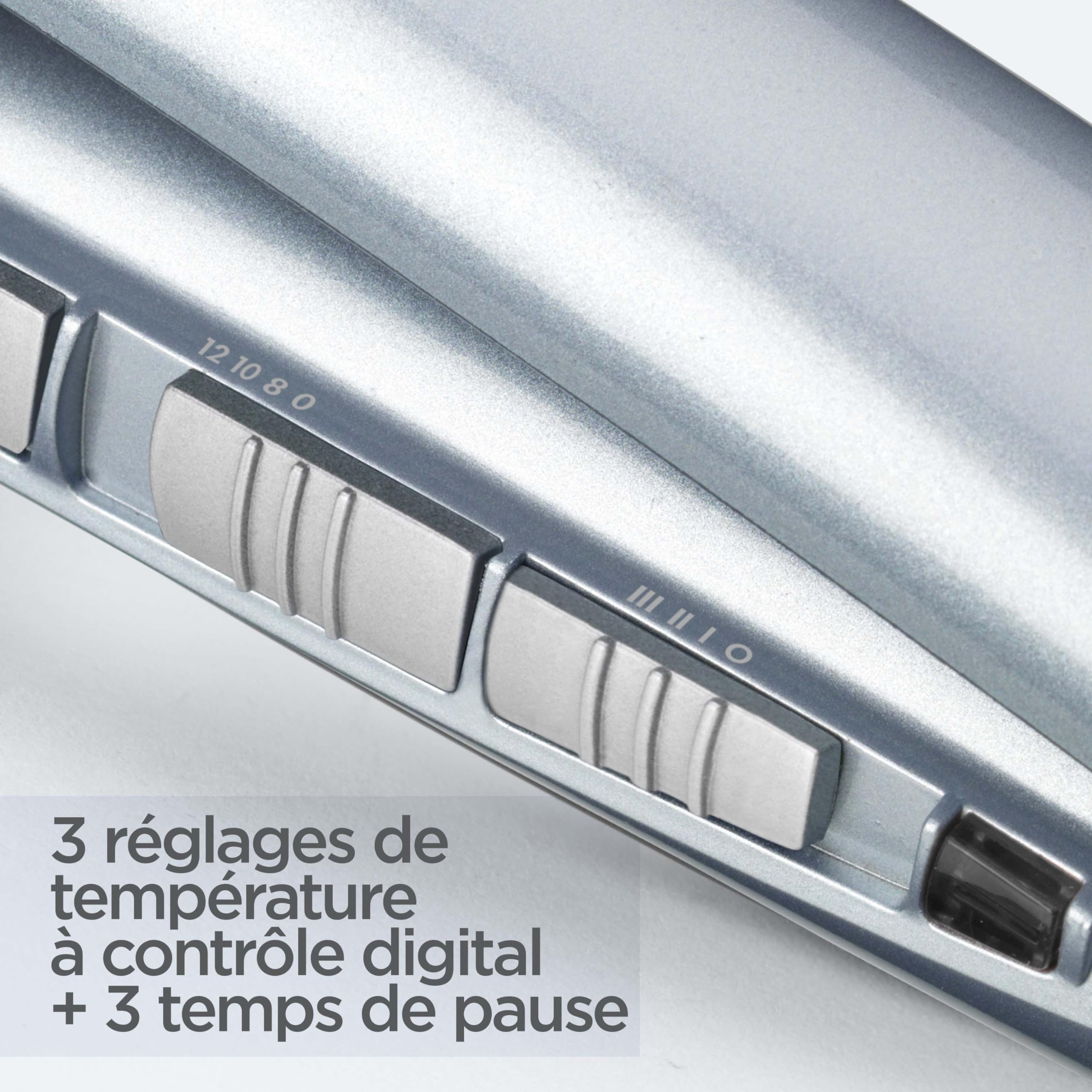 BaByliss - C1700E - Boucleur automatique Curl Secret Hydro-Fusion -Pour des boucles définies sans effort – Fonction ionique anti-frizz – 3 sens de rotation – Tous types de cheveux