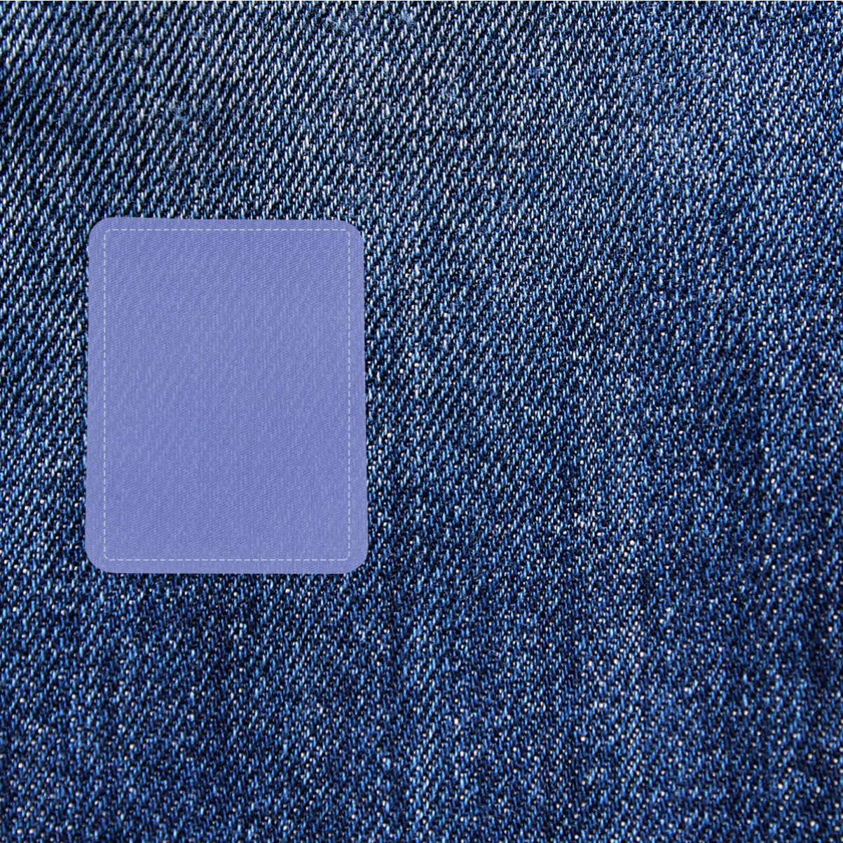 HOMSFOU 3 Sätze Buntes Bügelpatch Farben Simulierte Denim Stoffflicken für Kleidung Jeansreparatur und Diy Projekte Einfache Anwendung und Langlebig