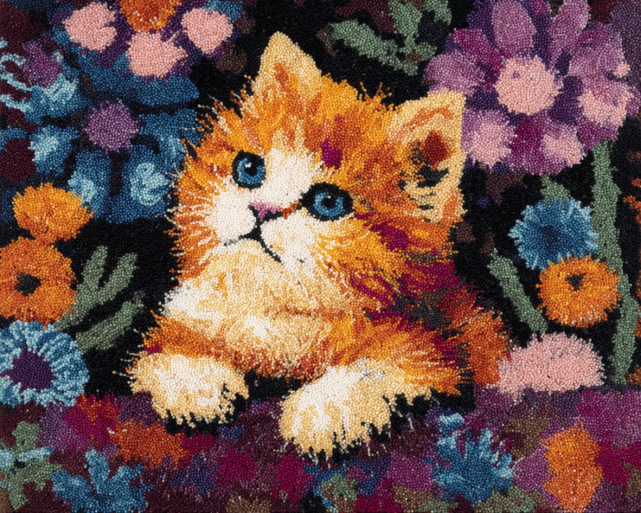 AMBATTERY Latch Hook Rug Kit Cartoon Cat 85x115cm