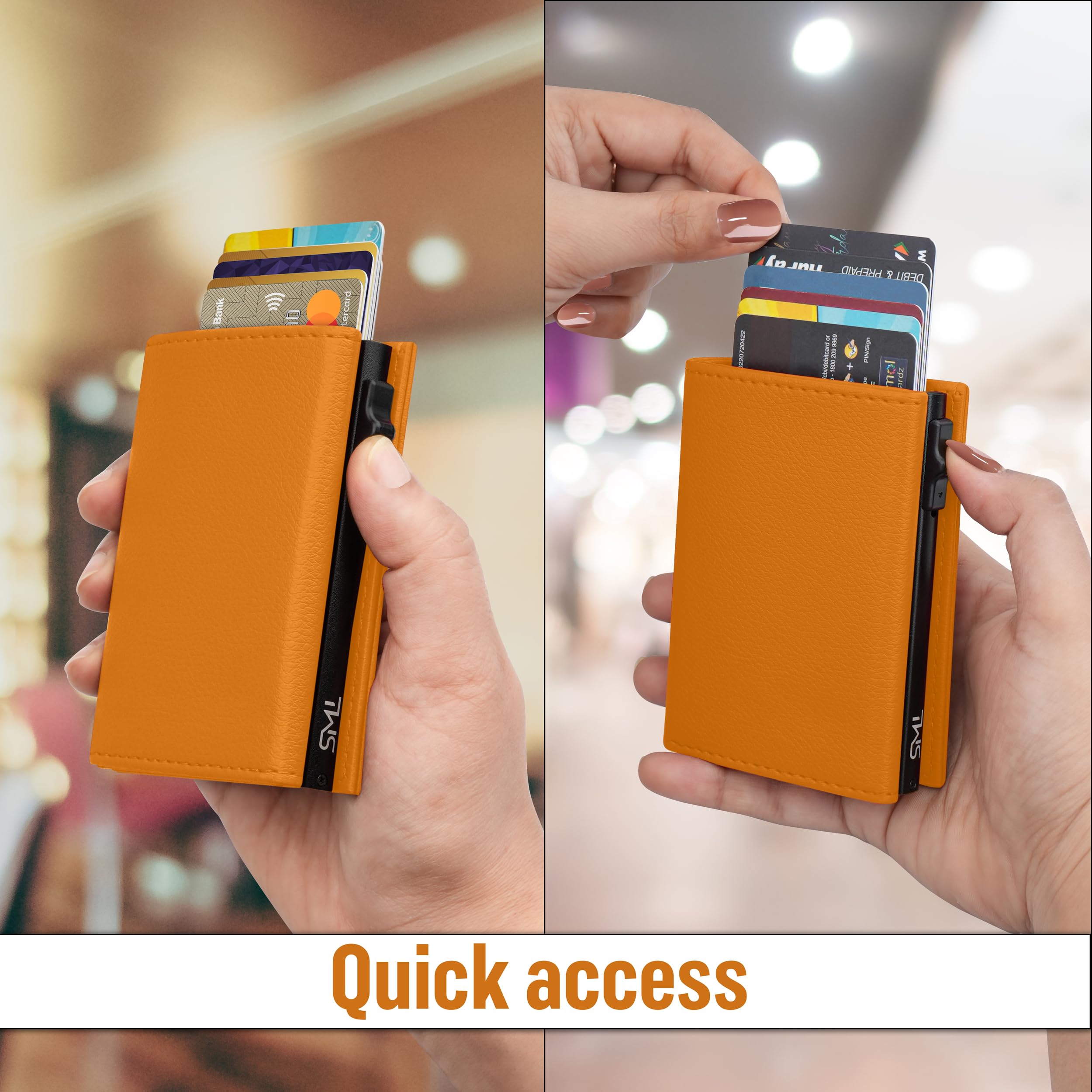 The Wallet Store Urban Pop RFID Protection Wallet Cardholder - Mustard