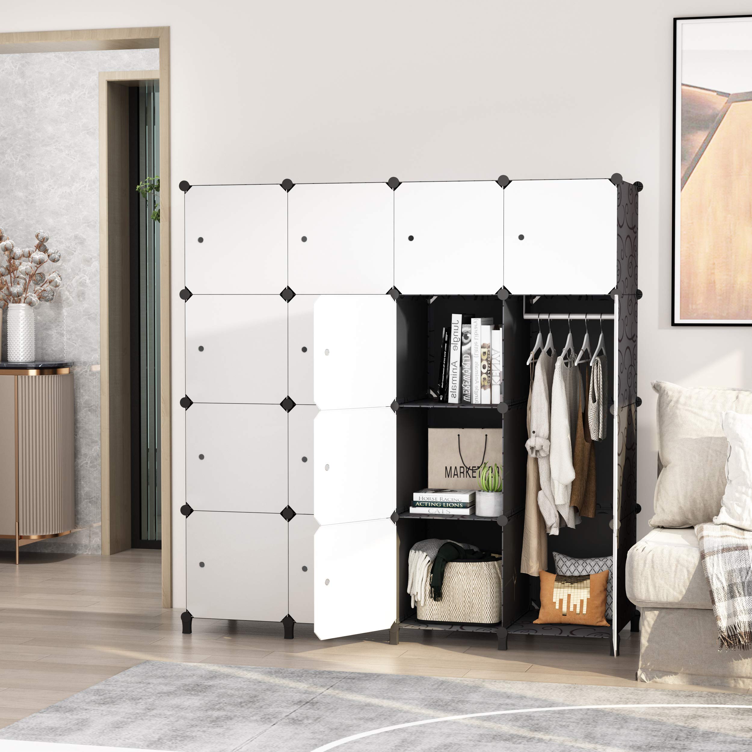 JOISCOPE Ideal Storage Organizer Cube Closet Portable Wardrobe