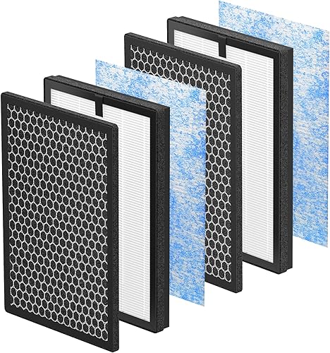 Filtro Air Max de 8 litros compatible con Okaysou Airmax 8L purificador de aire fuerte eficiencia 3 en 1 sistema de filtración 2 H13 True HEPA con