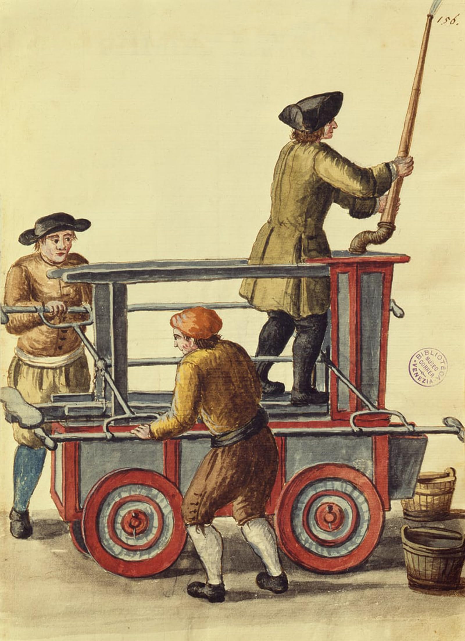 POSTERIIk Famous Animal Posters Vintage Picture Hydraulic Pump by Jan Van Grevenbroeck Modern Wall Decor for Home Decor 60x90cm