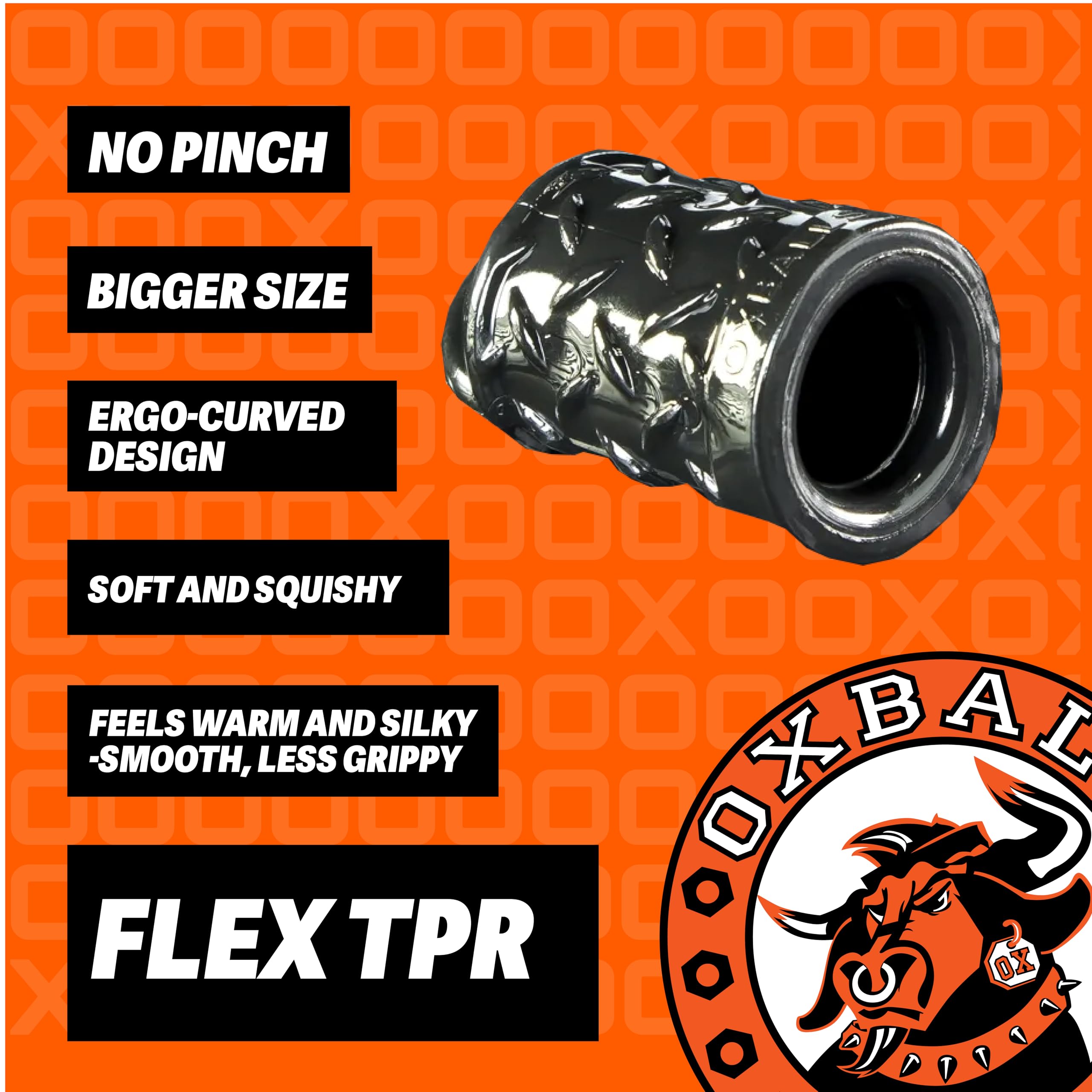 Oxballs Gripper - Succionadors de Pezones, Negro