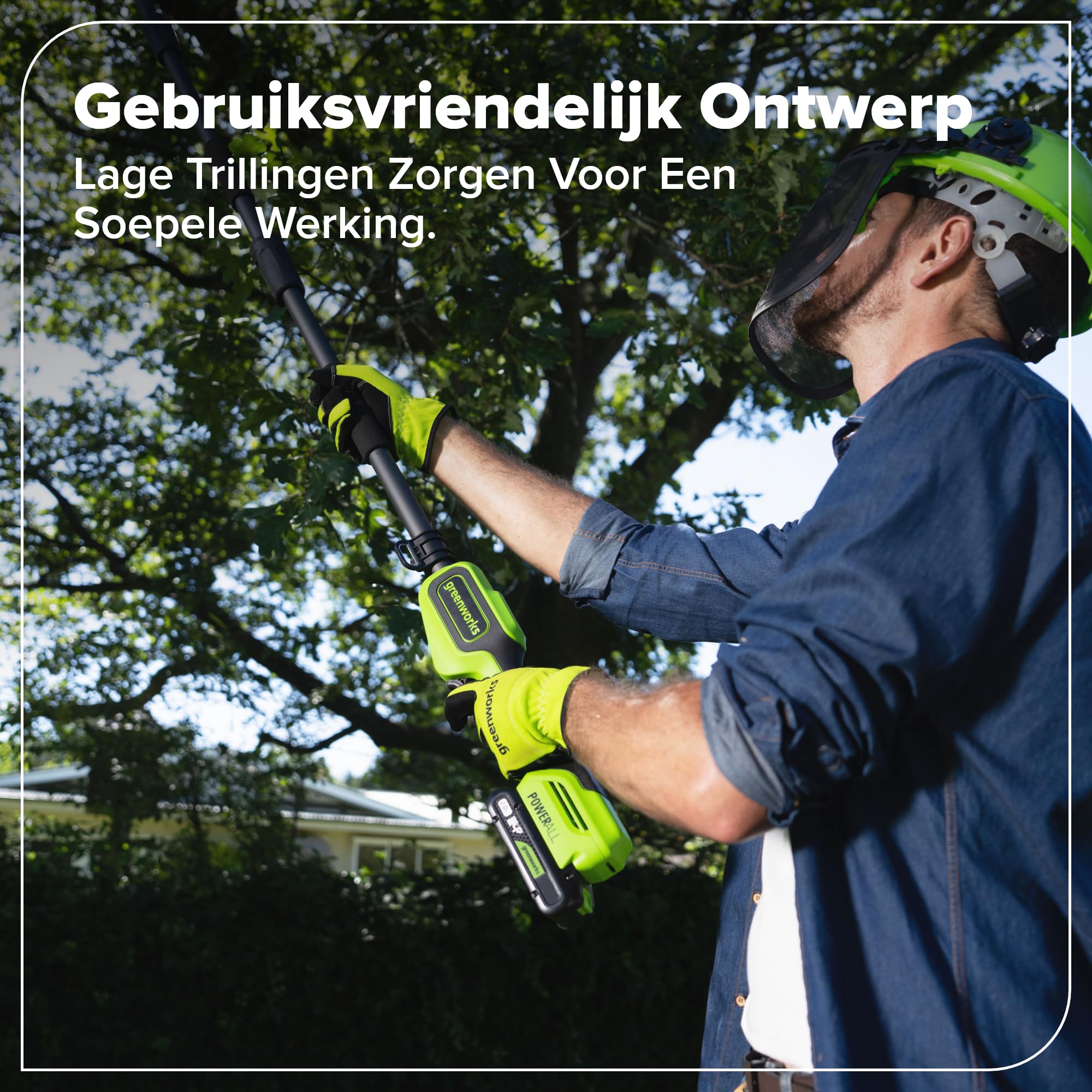 Greenworks Ciężarka akumulatorowa 24 V, 20 cm, zasięg 2,68 m, do cięcia drzew, elektryczna piła łańcuchowa z automatycznym olejowaniem, prędkość łańcucha 6,7 m/s, akumulator 2 Ah i ładowarka USB C 30