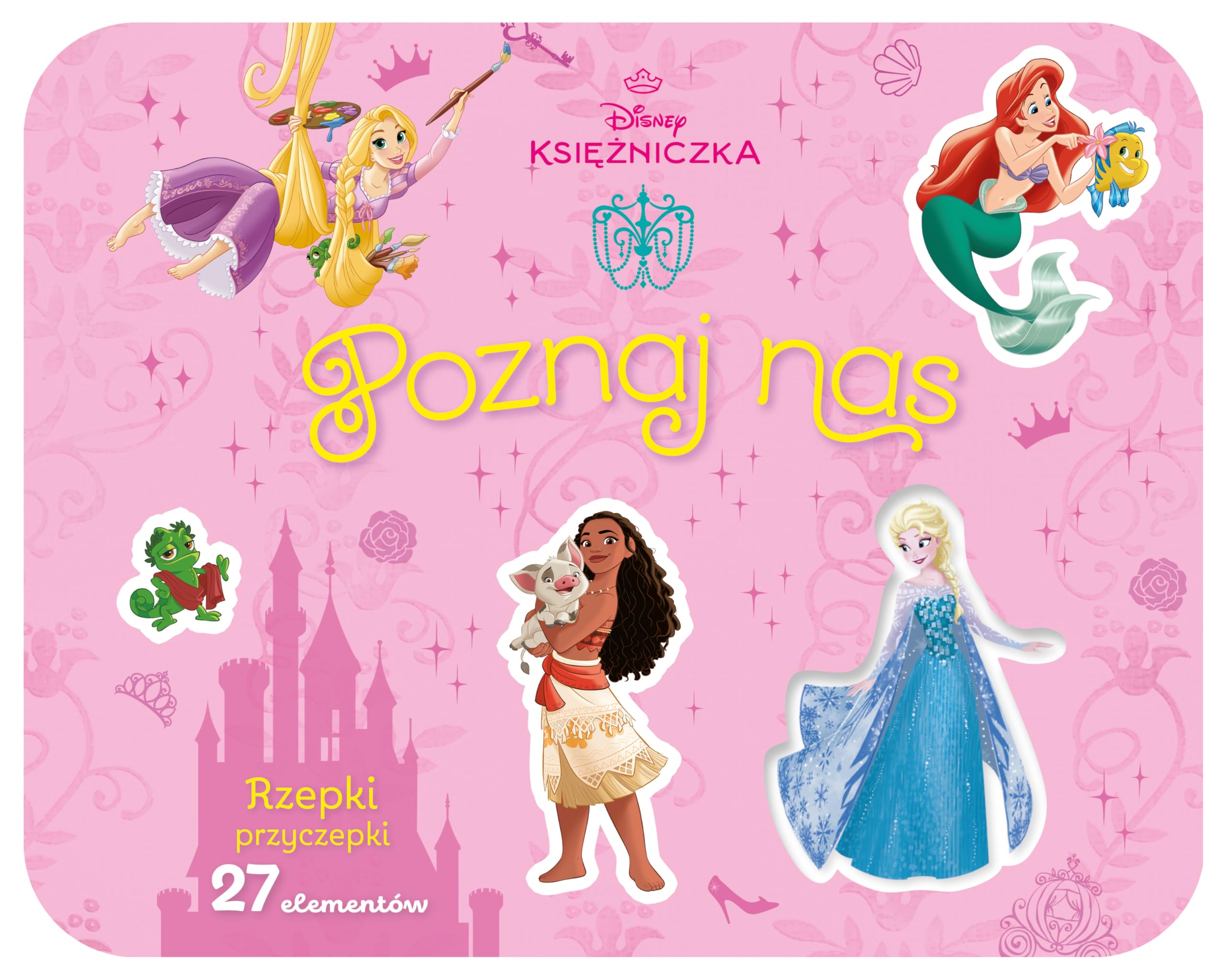Rzepki-przyczepki. 27 elementów. Poznaj nas. Disney Księżniczka