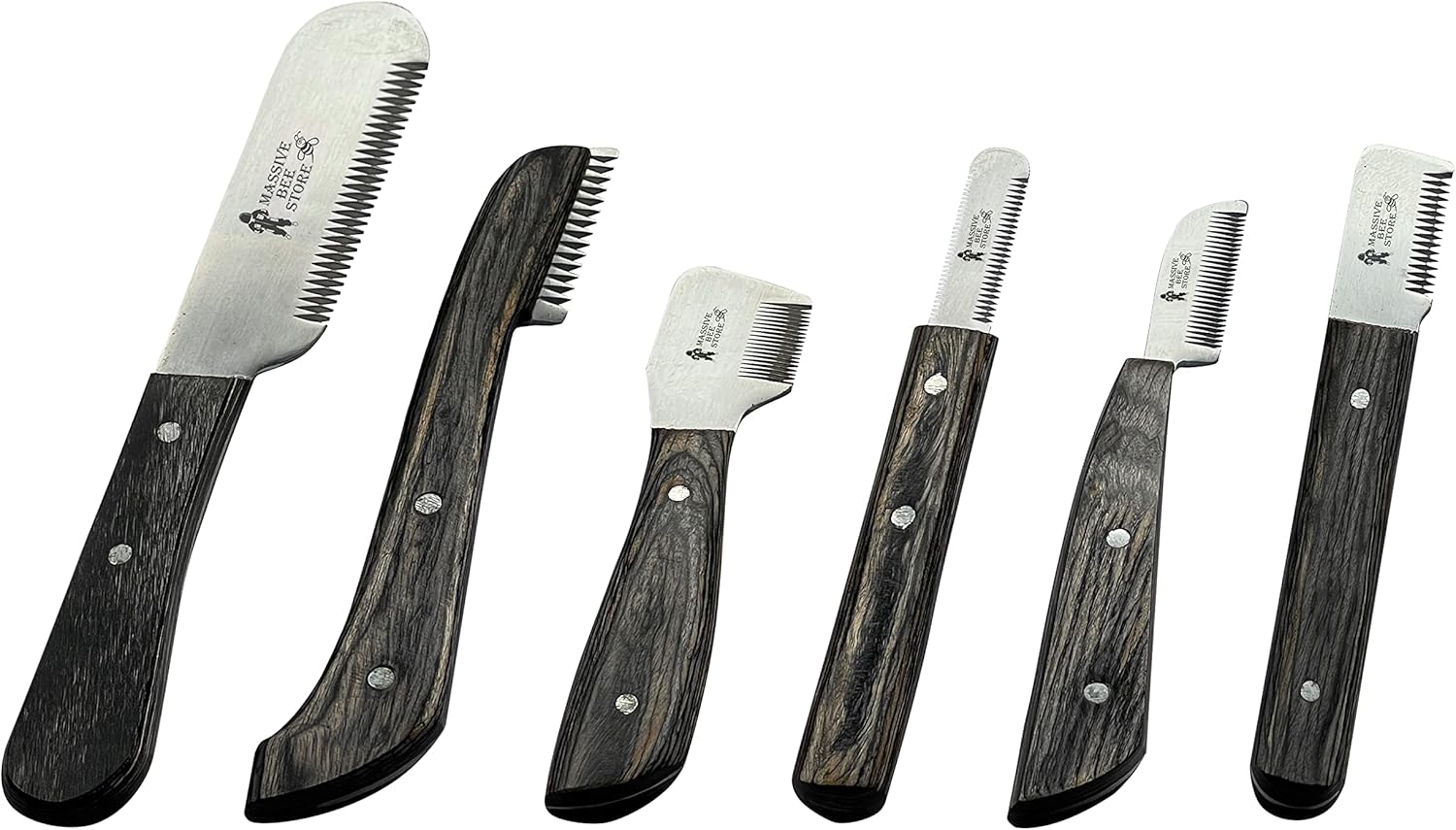 Massive Bee Store Dog Grooming Coat Stripping Knife Stripper Trimmer Tool Wooded