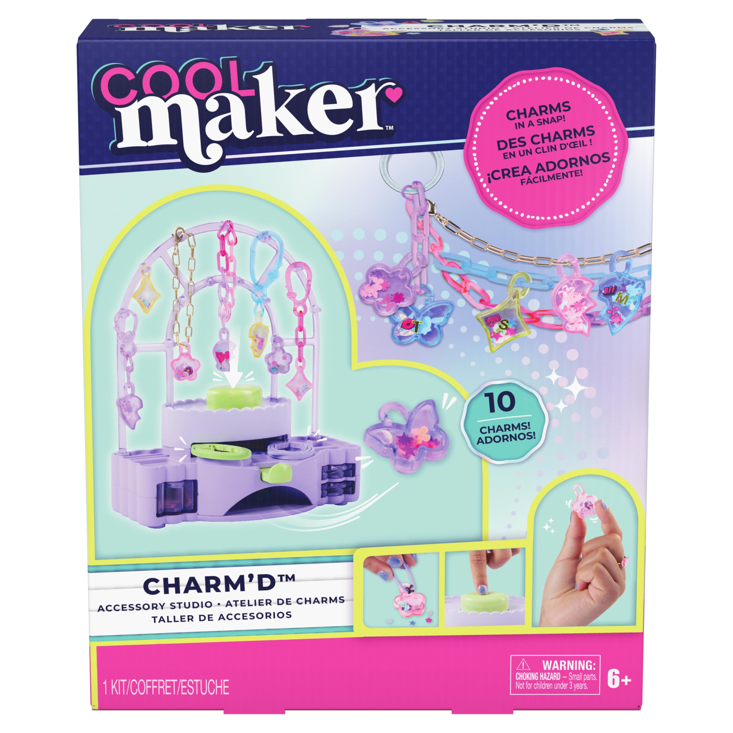 Cool MAKER Charm'd Accessory Studio, Charm Making Kit, Ages 6+