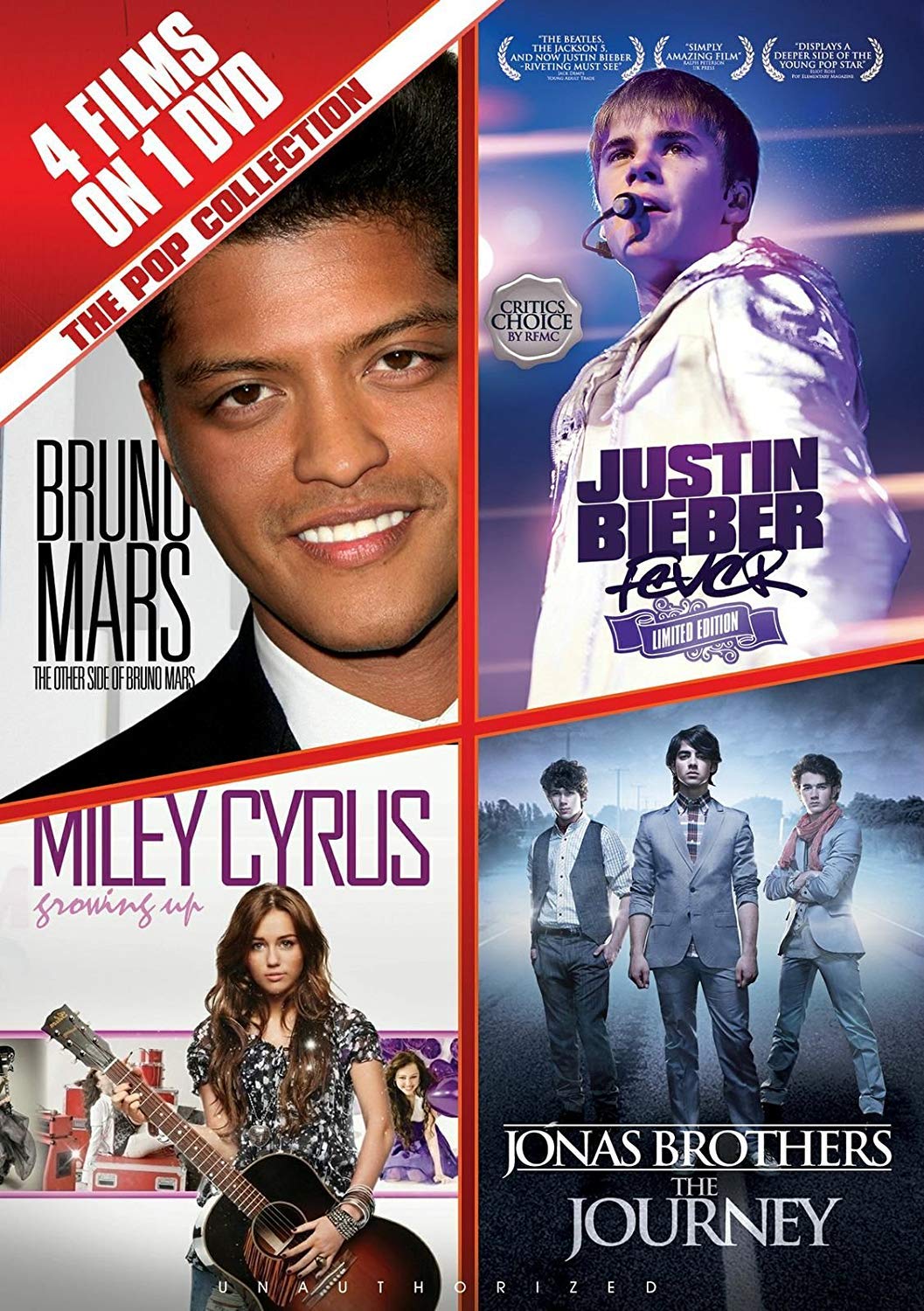 Colección de 4 películas de cine pop pack de cine clásico en DVD