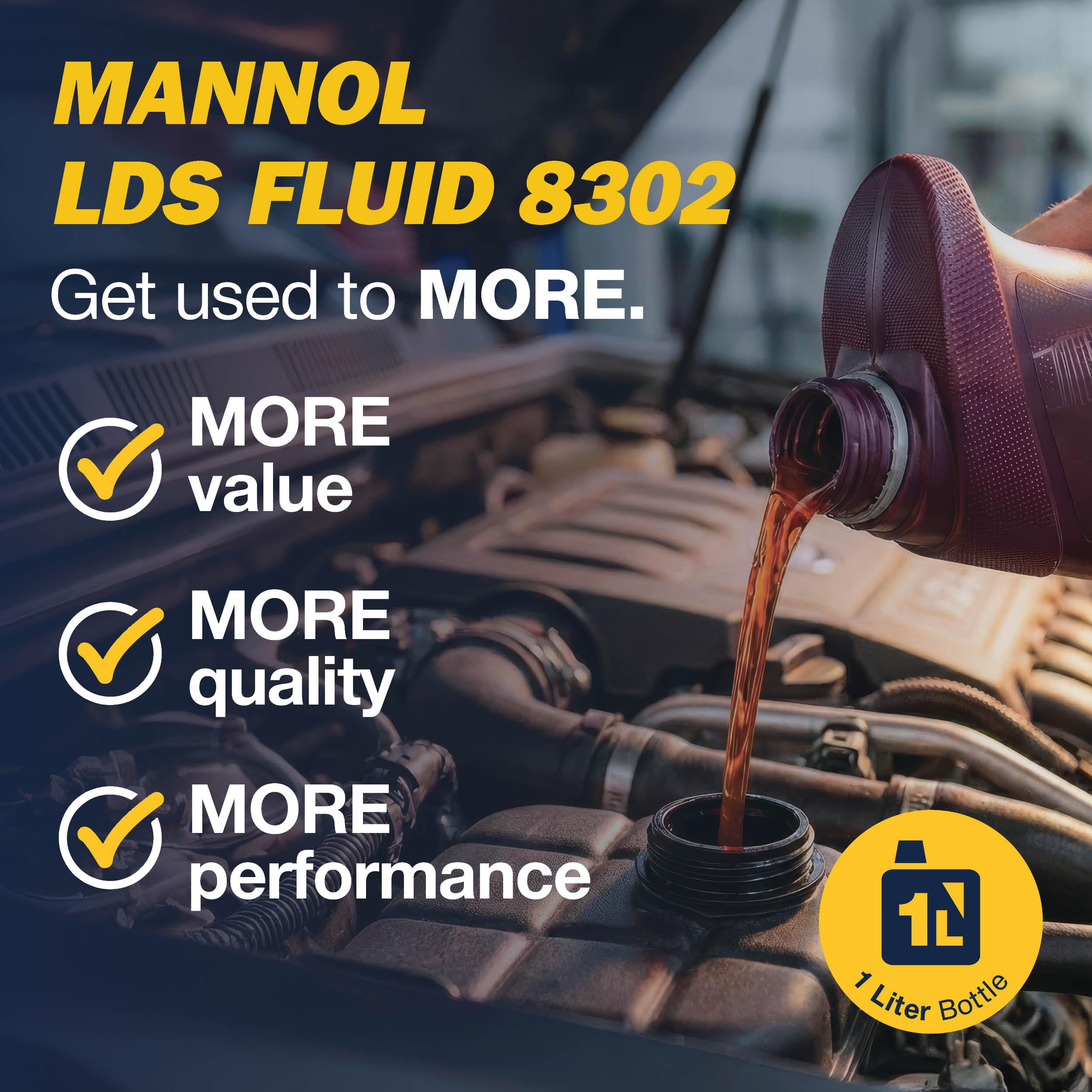 MANNOL MN8302-1 Olio idraulico 1L