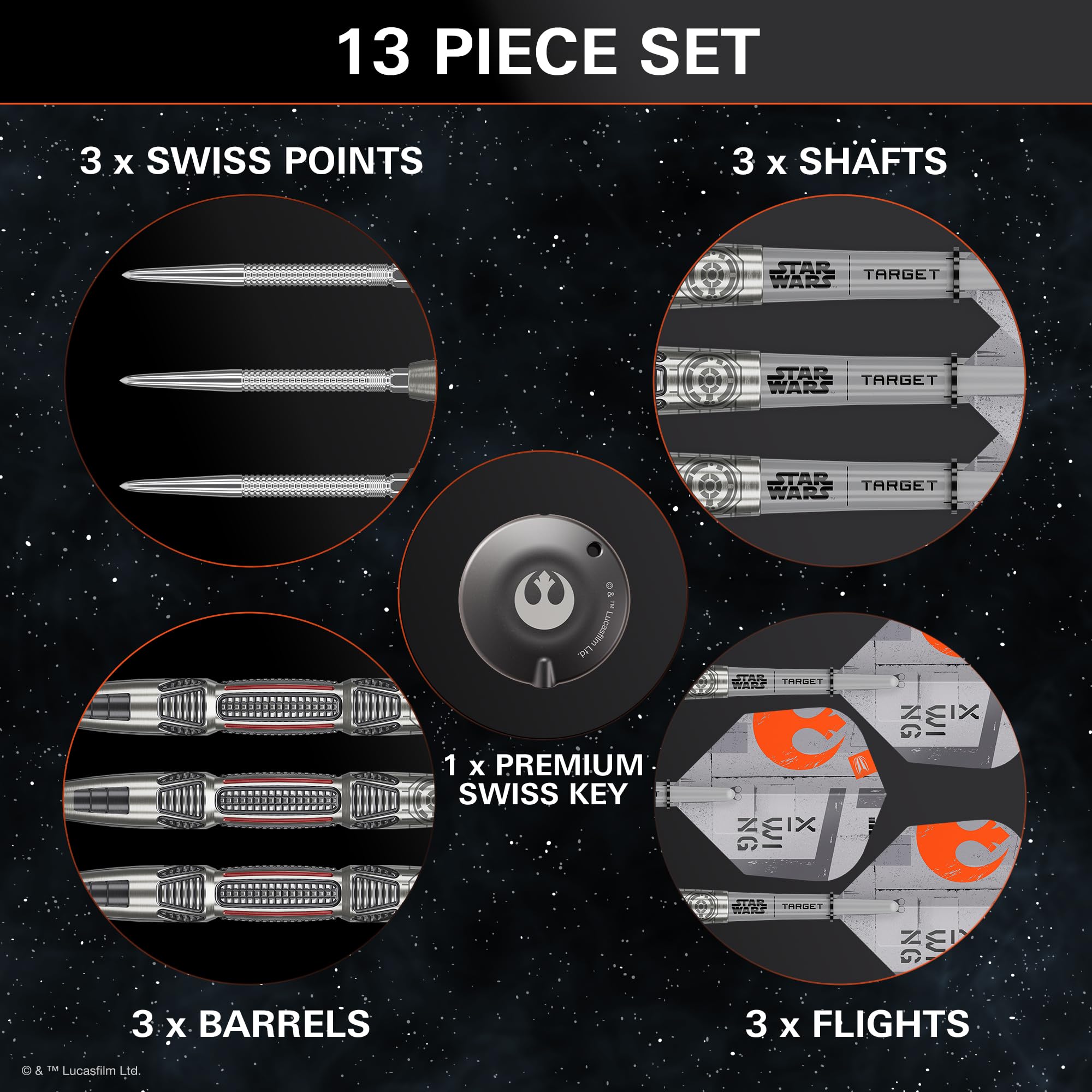 Amazon.com : Target Darts Star Wars X-Wing 90% Tungsten Steel Tip