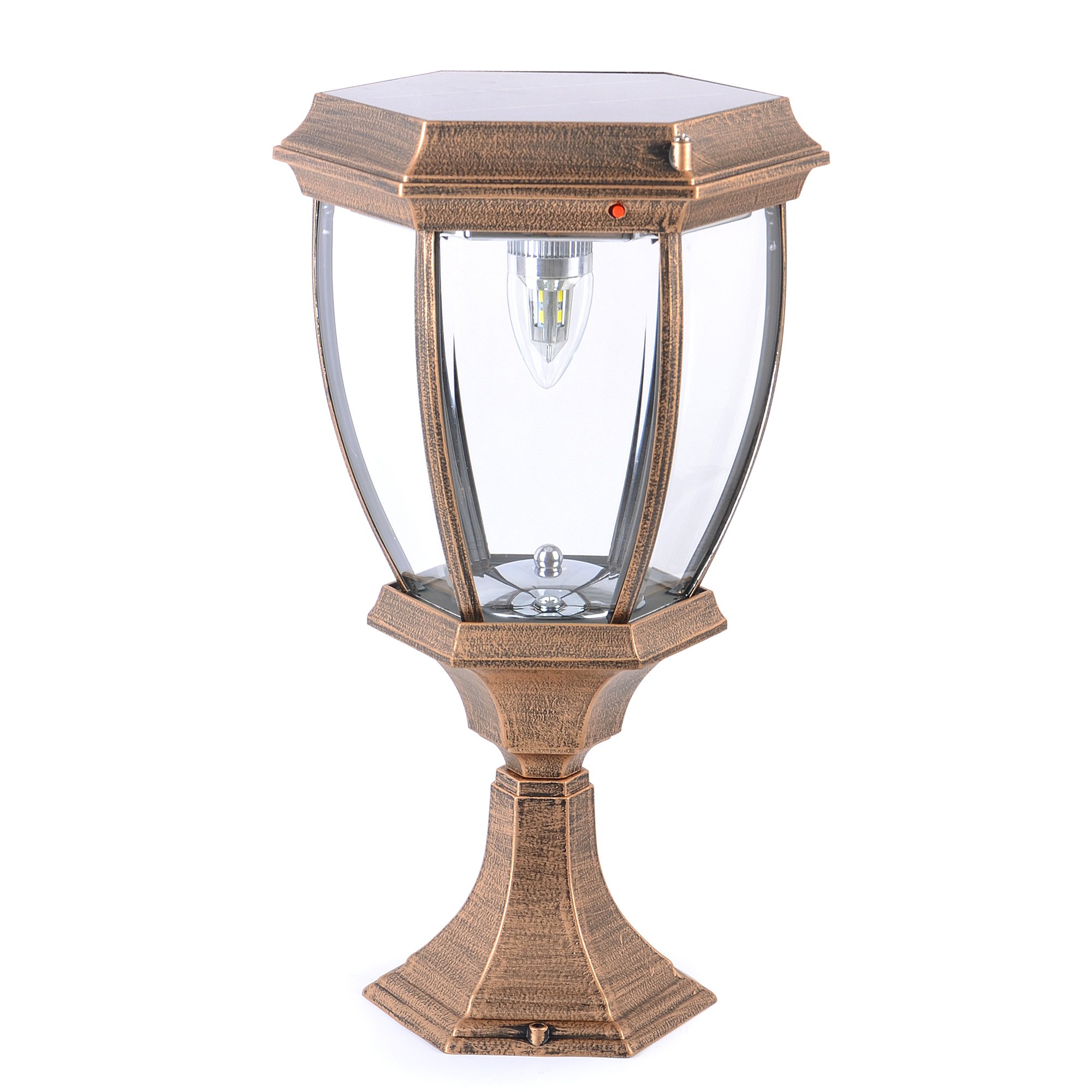 Kendal Bronze Solar Post Light