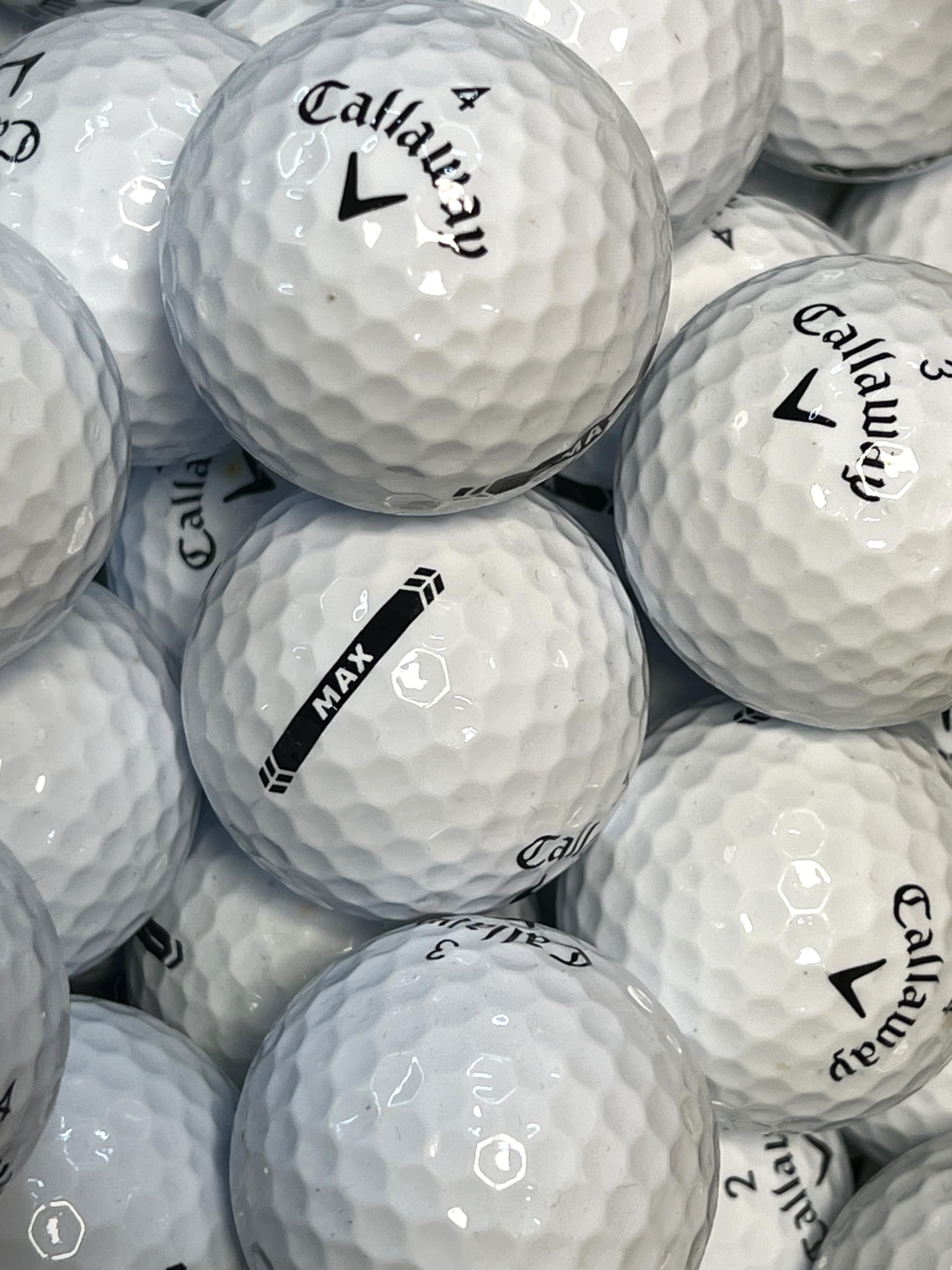 Golf Ball House…12 Supersoft MAX Golf Balls for Callaway/White/Near Mint (AAAA) / Used-Recycled w/Mesh Bag