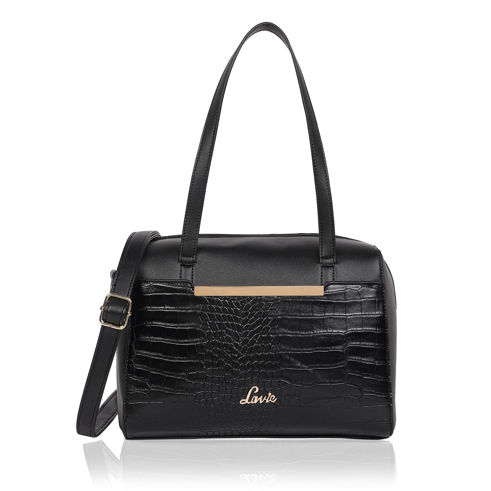 Lavie Glossy Croc Womens Boxbag Handbag (B0B567F2XF) Amazon Price History, Amazon Price Tracker