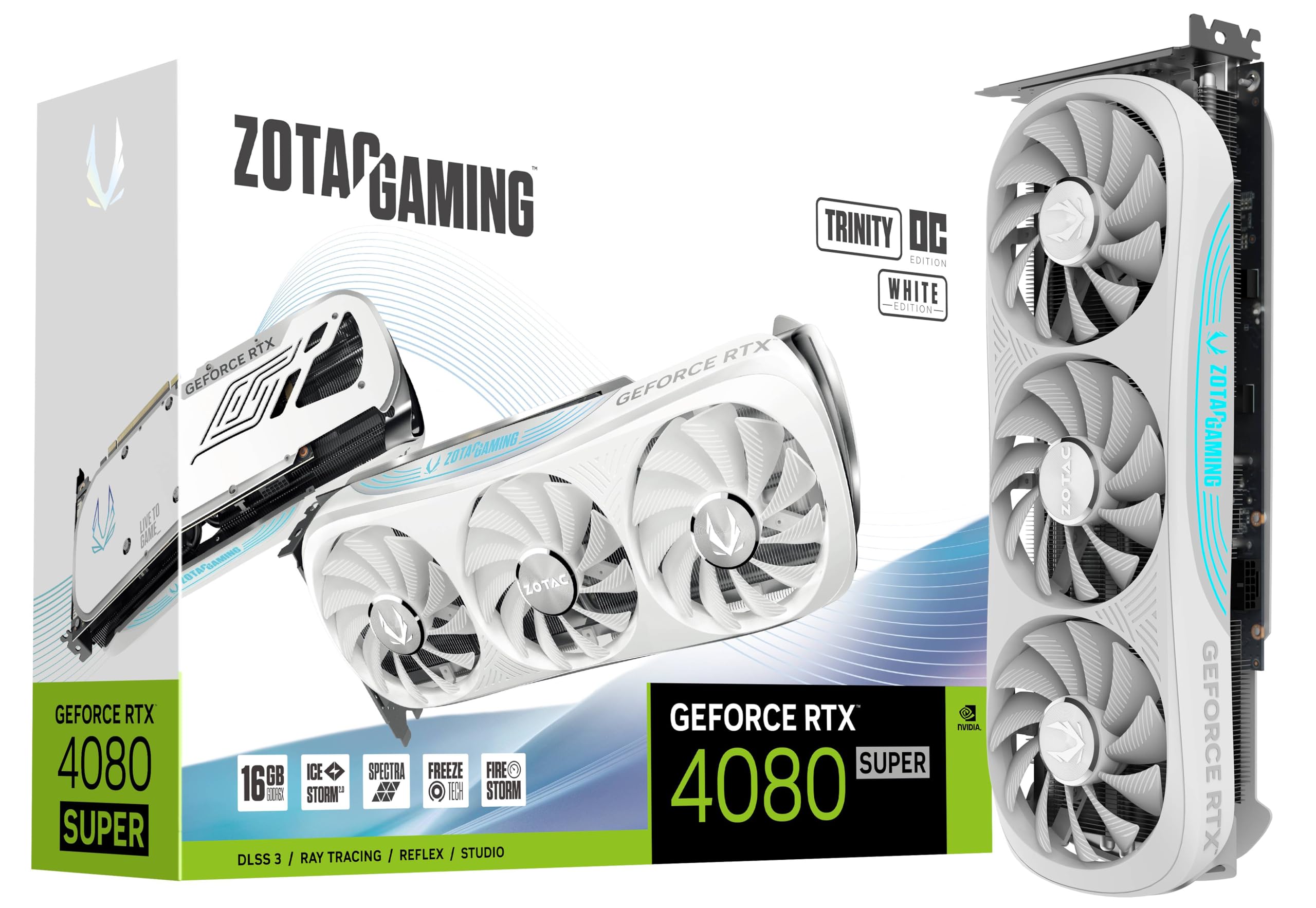 ZOTAC Gaming GeForce RTX 4080 Super Trinity OC White Edition 16GB GDDR6X Graphics Card | 256-bit 23 Gbps Upto 2565 MHz GPU | 3 DP 1 HDMI PCI Express 4.0 16x | 5 Years (3 + 2 Years Extended Warranty) (B0CRZBZKGN) Amazon Price History, Amazon Price Tracker