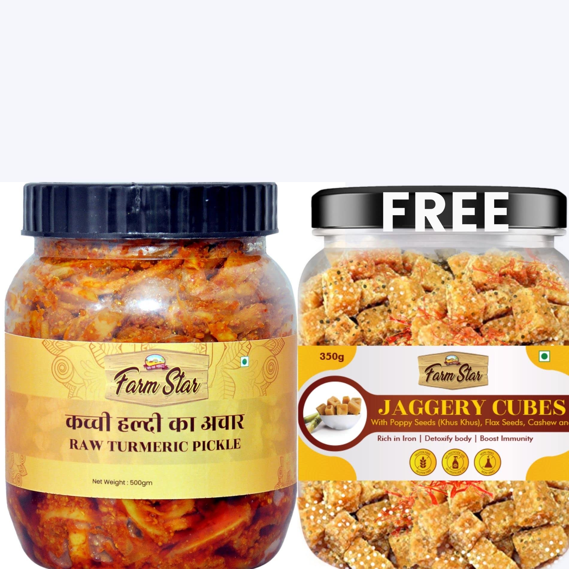 RAW TURMERIC PICKLE – KACHI HALDI KA ACHAR -500gm + 350gm - Jaggery Cubes FREE/// (B0BQWKHZK3) Amazon Price History, Amazon Price Tracker