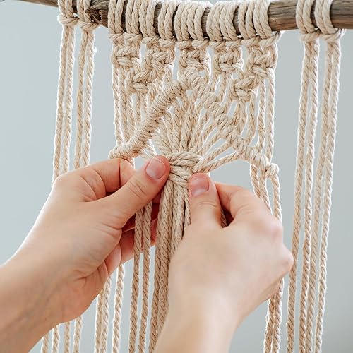 Miniatura 3 de Leisure Arts Kit de macramé para colgar en la pared, kits de macramé para adultos y principiantes, kit de manualidades para colgar en la pared, kit