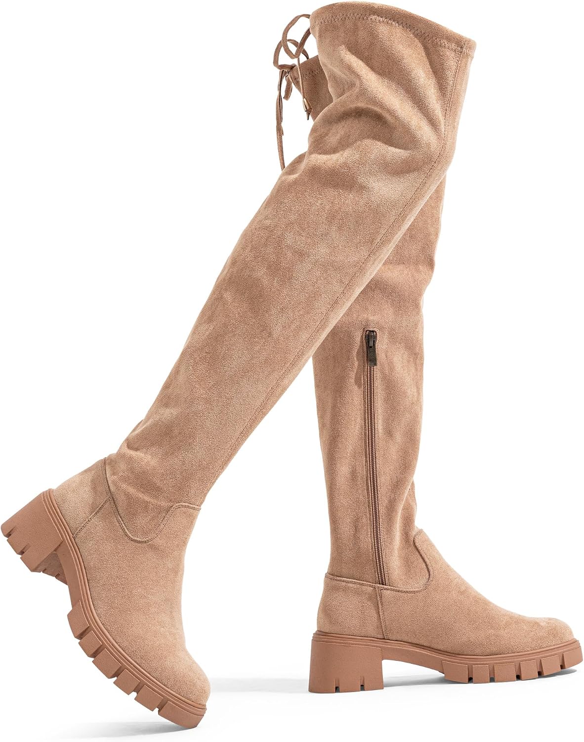 Jeossy Women's 990 Over the Knee High Boots Platform Thigh High Round Toe Long Boots