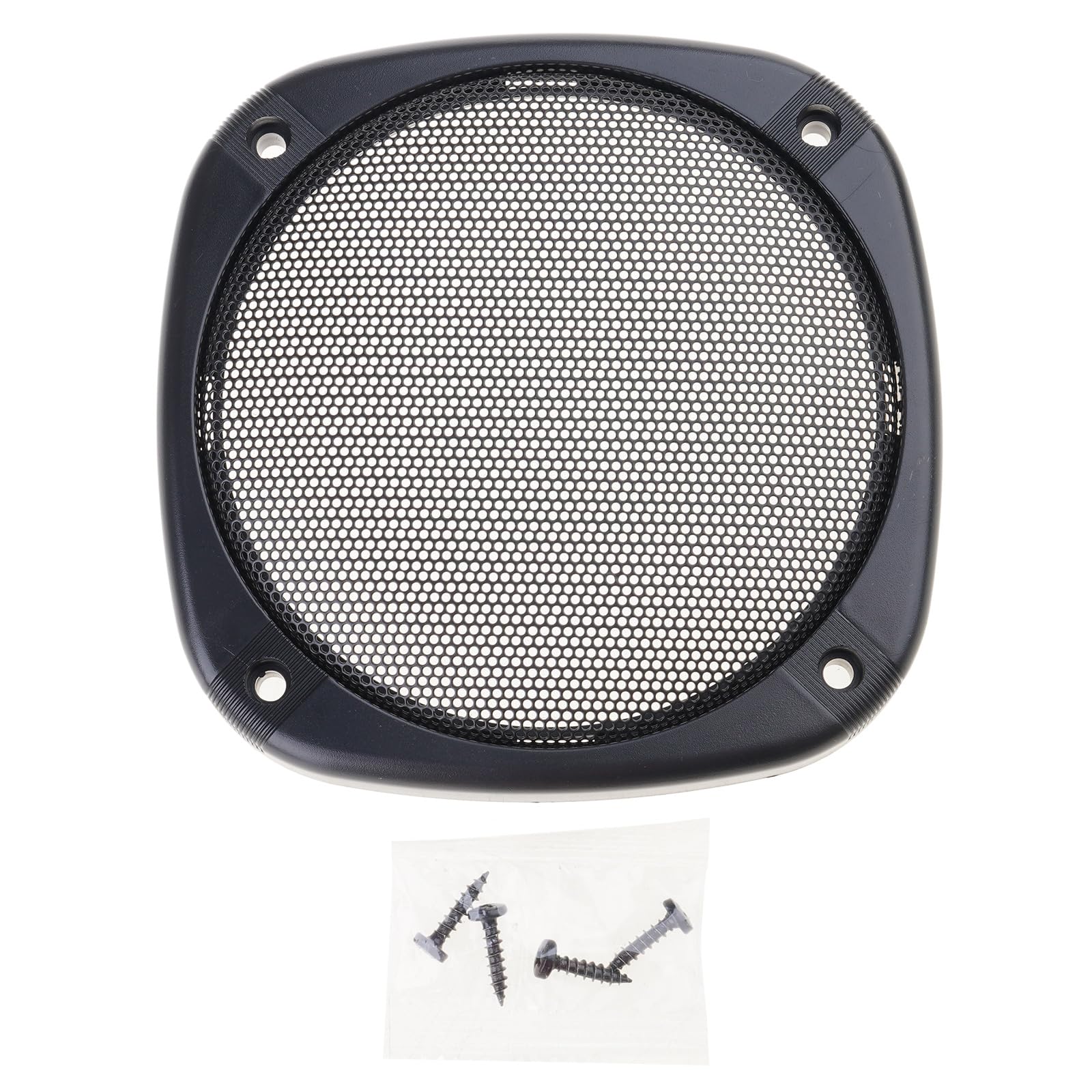 Zeizafa 4/5inch Square Speakers Conversion Net Covers Car Home Sound Decorative Iron Meshing Grille Protective Speakers Grille