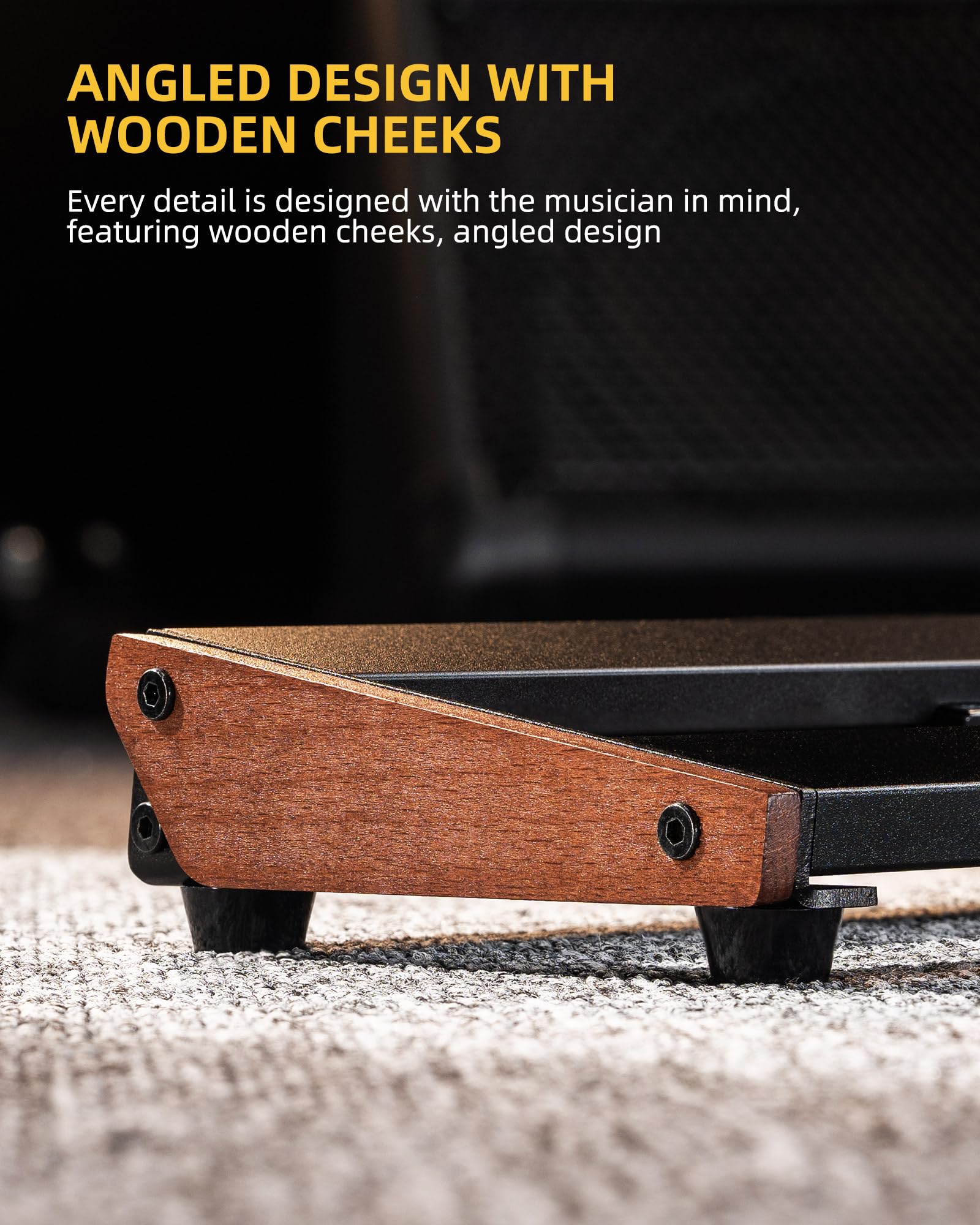 LEKATO Pedalboard z zasilaczem PB-01S, z torbą, kable do pedałów