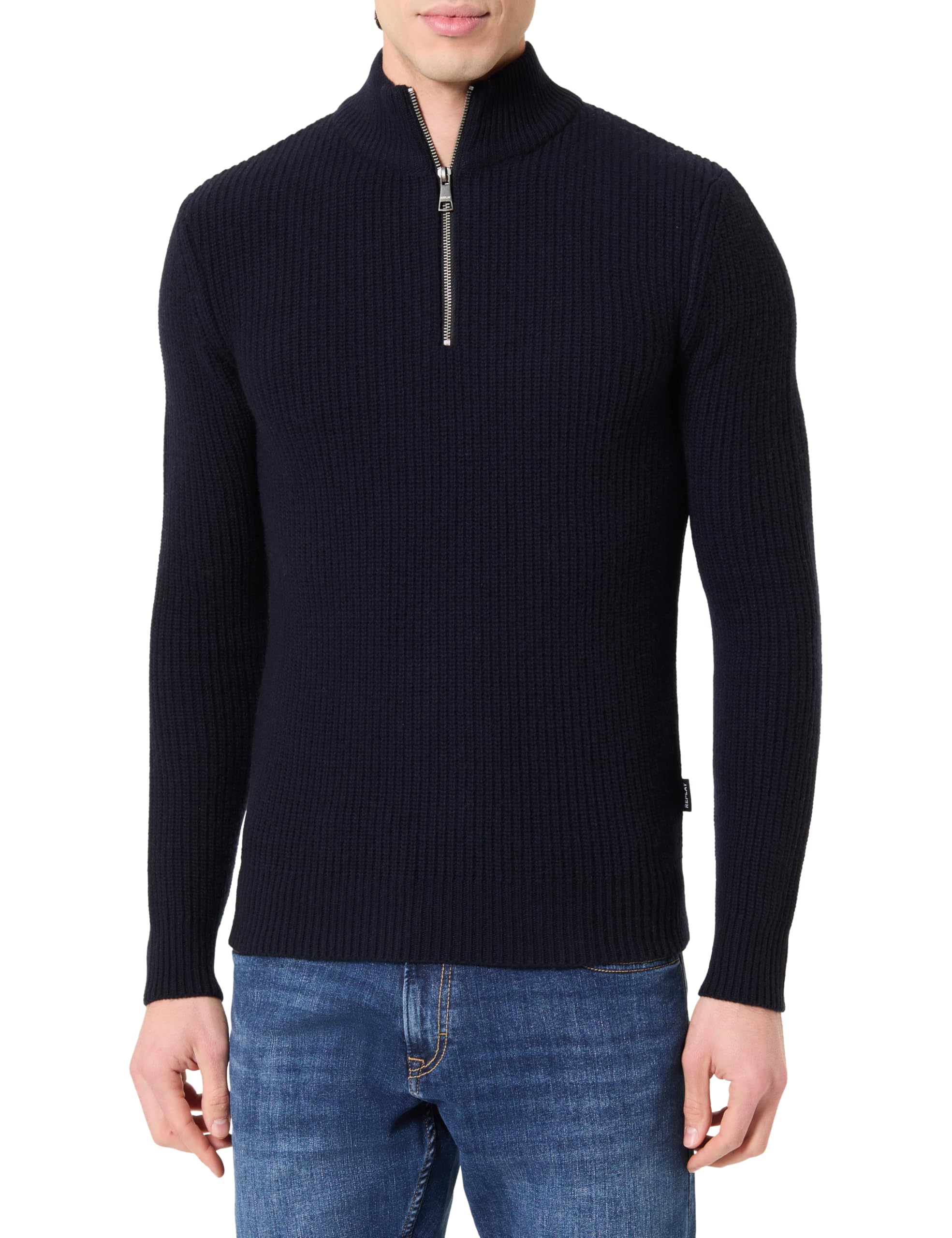 Replay Herren Pullover mit Reißverschluss