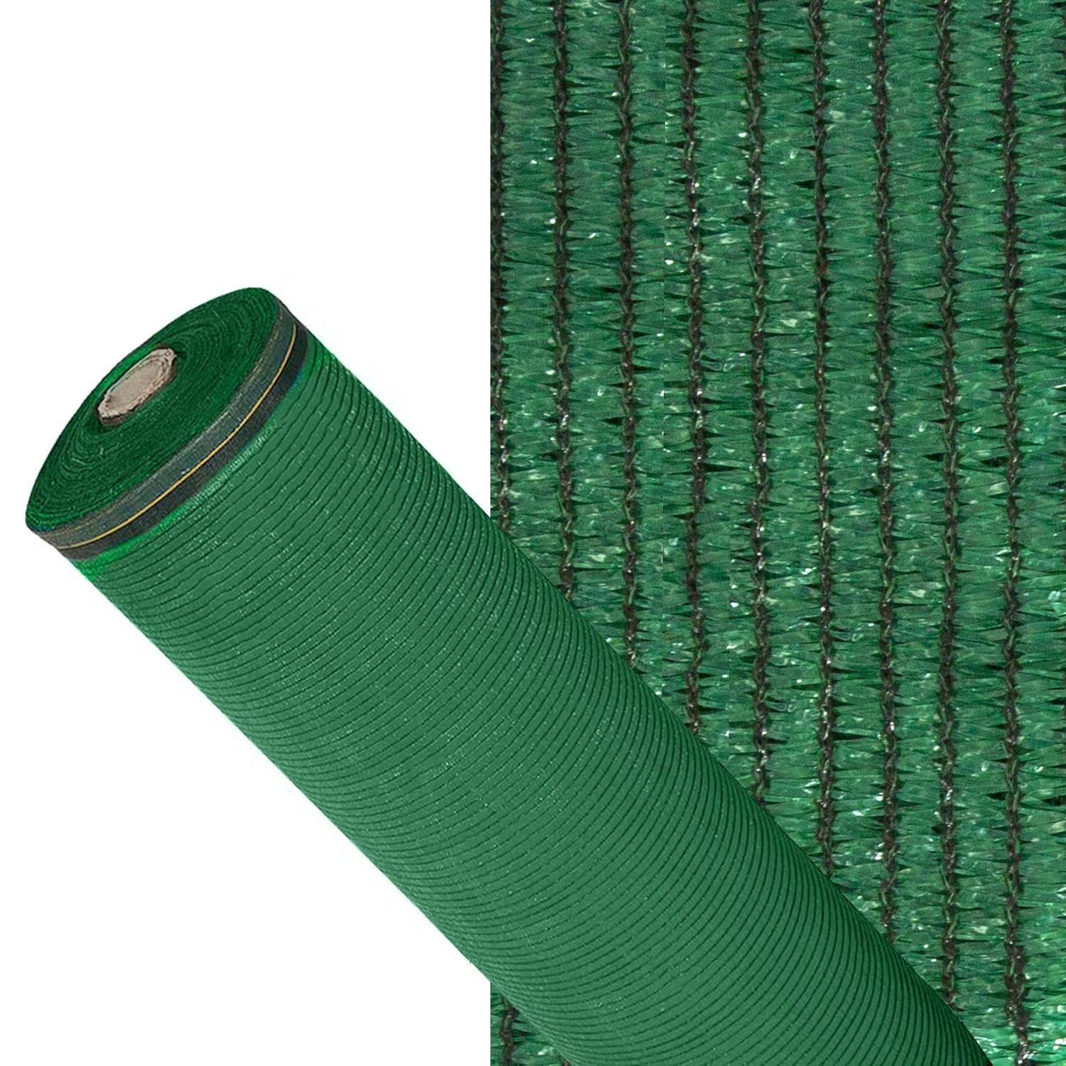 Lona Sombra Exterior Malla Sombreo Red para Vallas y toldos - Rollo Tela Ocultacion Jardin de Maya [Verde Ancho1m]