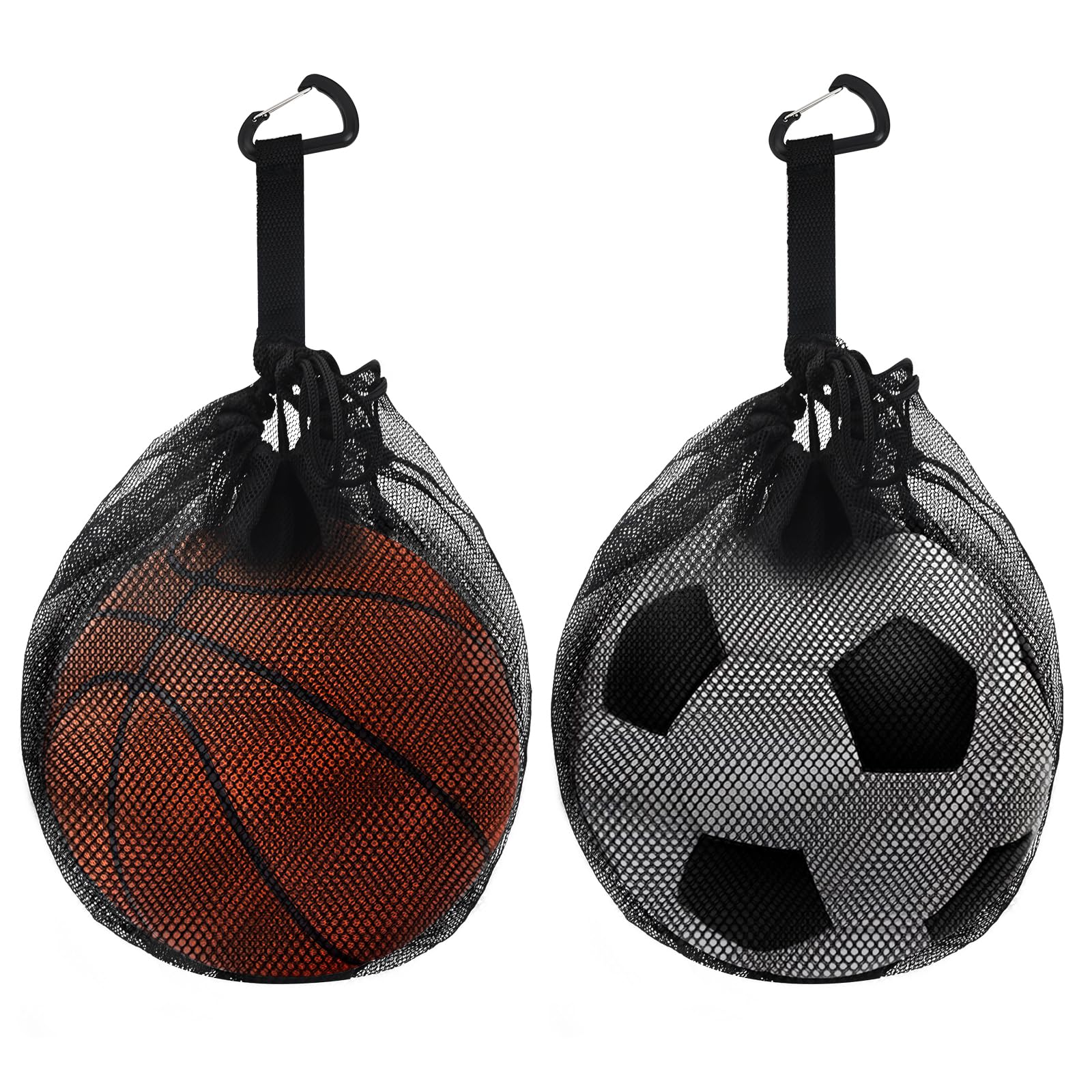 Ballsack Netz Tasche - Tragbar Für Basketball, Fußball, Volleyball