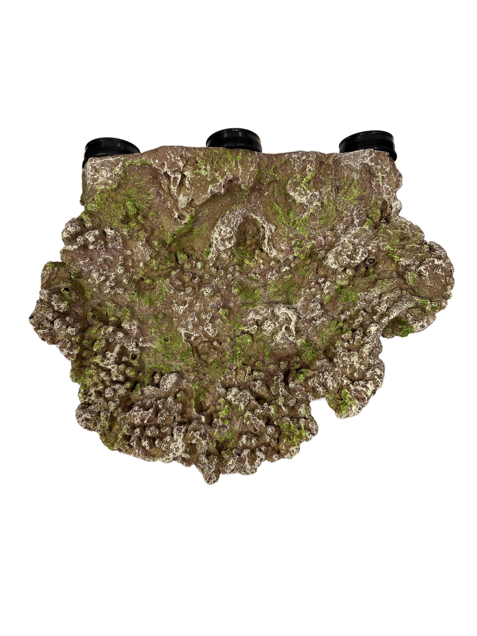 Gingerbread Pet Supply Magnetic Aquarium Resin Rock Shelf for Fish Hide & Decoration for Fresh & Saltwater Aquariums - 11.5" x 8.5" x 3.5"