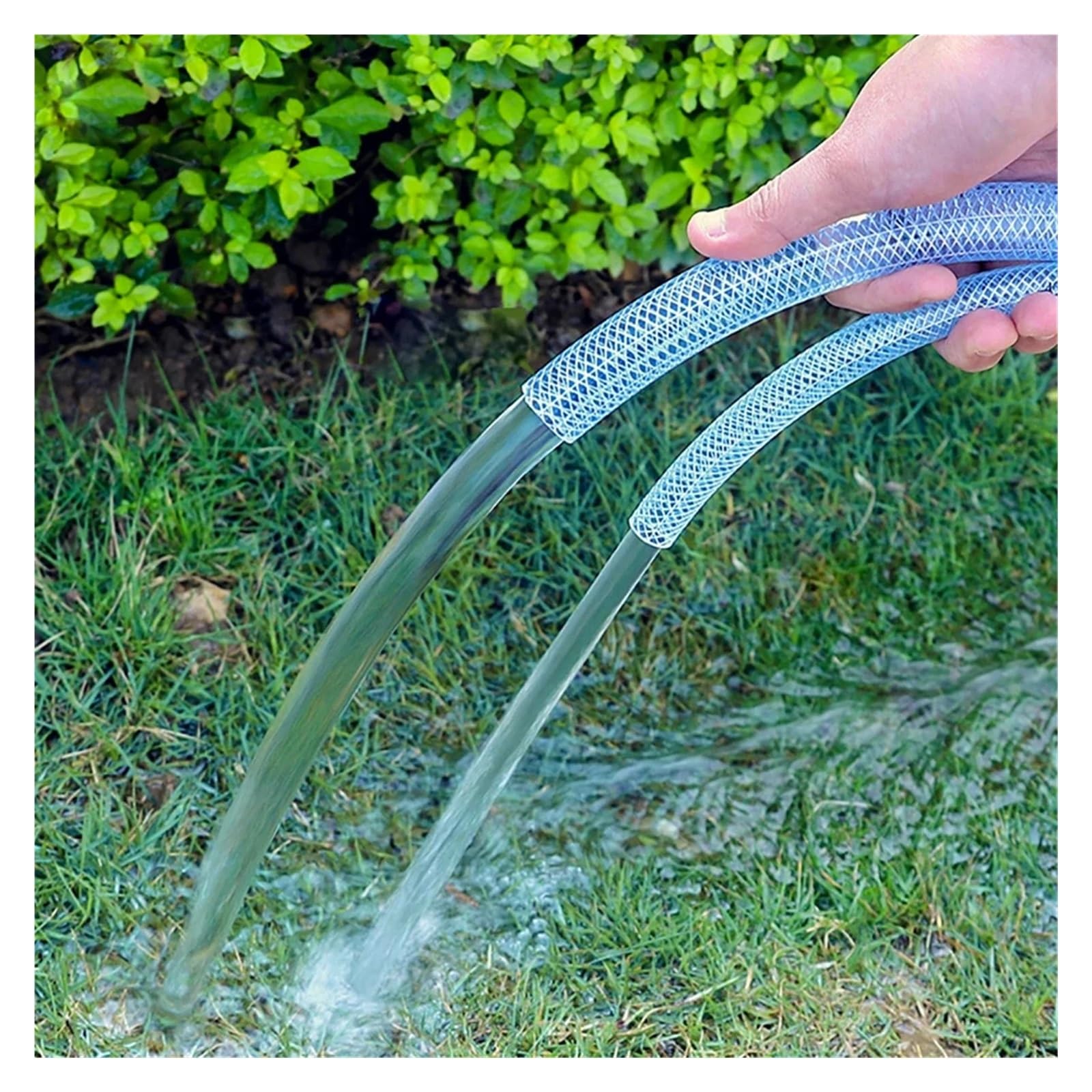 Generico Forniture per Il Giardino Lunghezza 10/20 m Diametro Interno 8 mm Tubo reticolato Giardino Prato Irrigazione a Goccia Tubo Flessibile in Fibra di PVC Tubo di drenaggio Tubo da giar