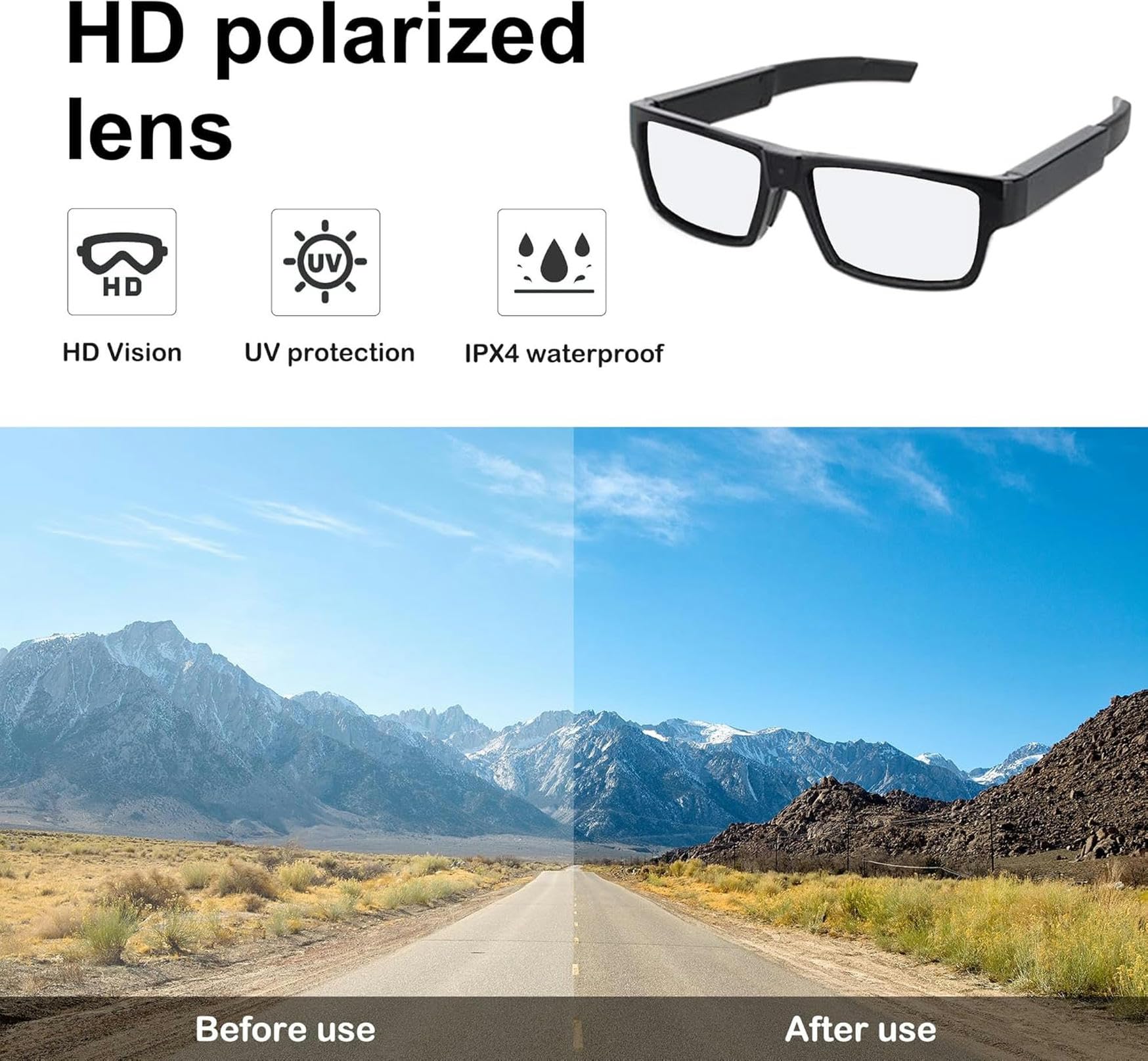 1080P kamera wideo okulary przenośny rejestrator wideo kamera szpiegowska okulary bezprzewodowa mini kamera bezpieczeństwa w domu wewnątrz