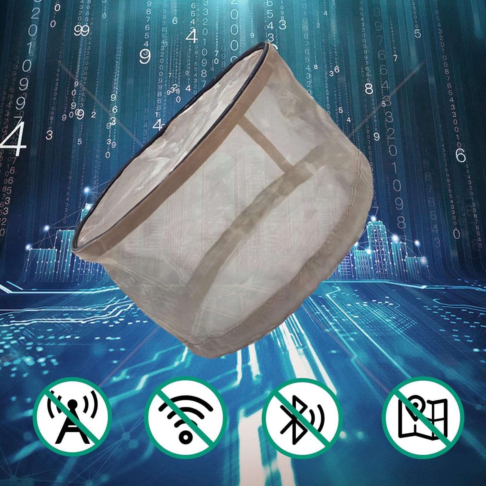 Smart-Meter-Abdeckung, Meter-Blocker-Abdeckung, Verstellbare Unterseite, 5G- Zum Blockieren Schädlicher HF-Frequenzen