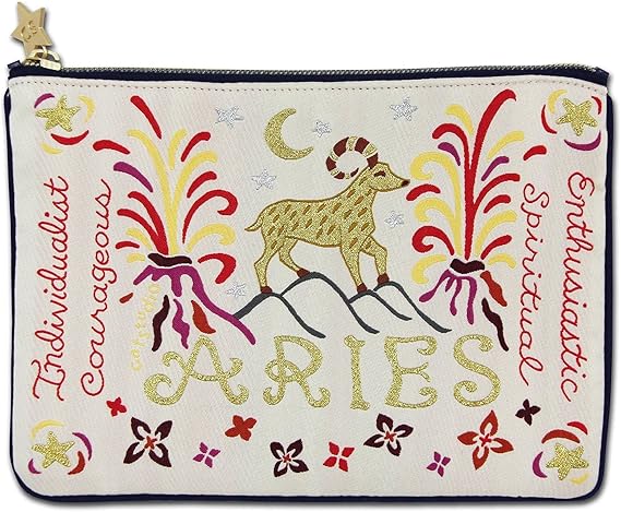 Astrology Zipper Pouch, 5x7 Travel Toiletry Bag, Makeup Bag, Dog Treat Pouch, or Travel Purse
