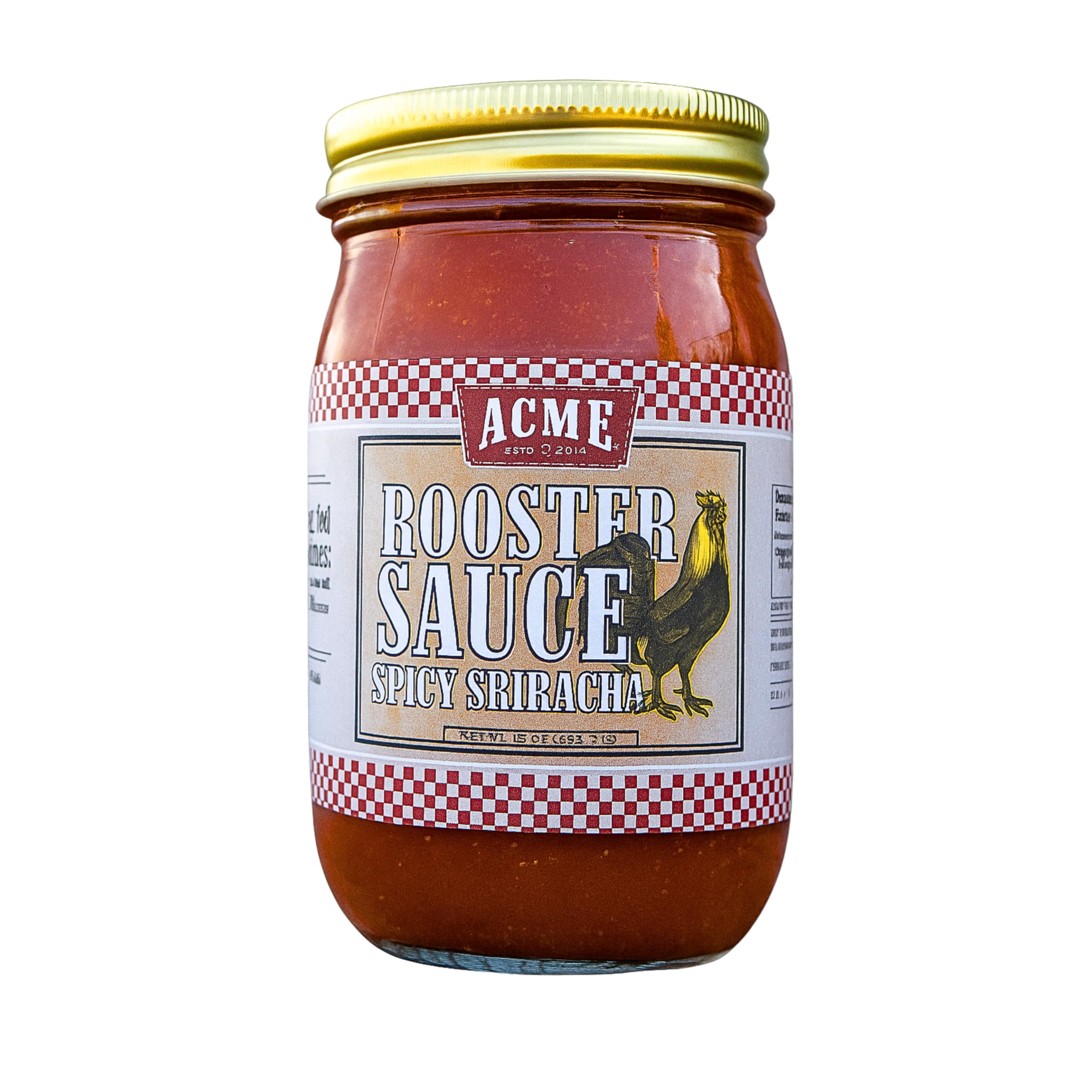 Amazon.com : ACME Rooster Sriracha Hot Sauce, 15 oz Bottle - Spicy