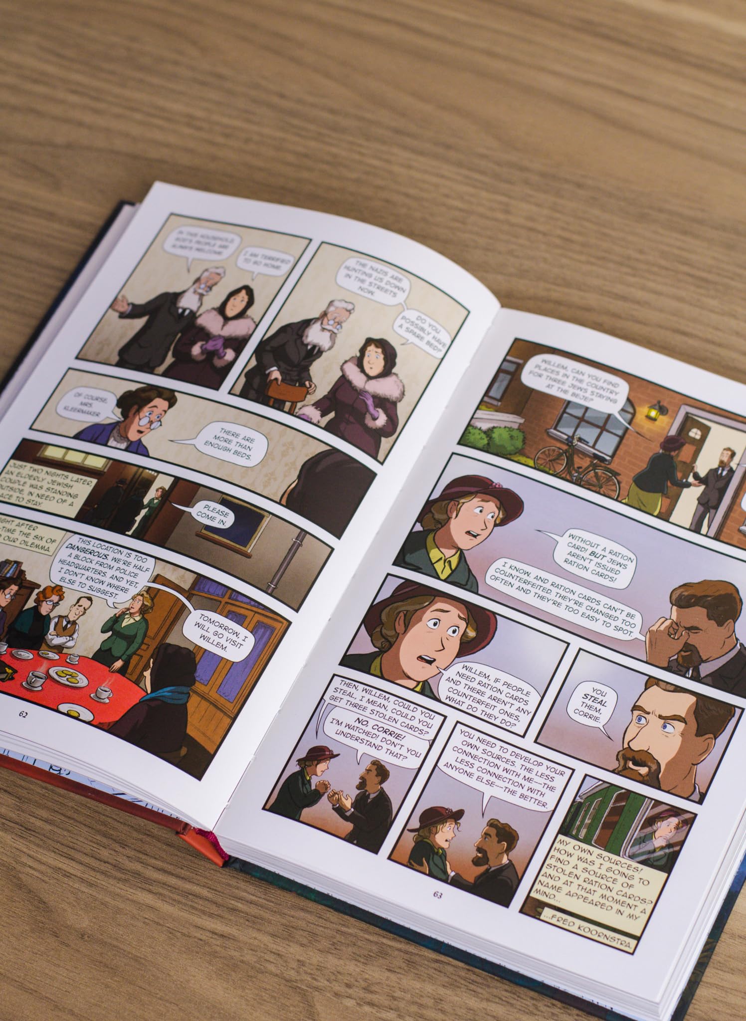 The Hiding Place: (A Graphic Novel) Ages 8-12, Full Color, Illustrated, World War II, Biography - Image 4