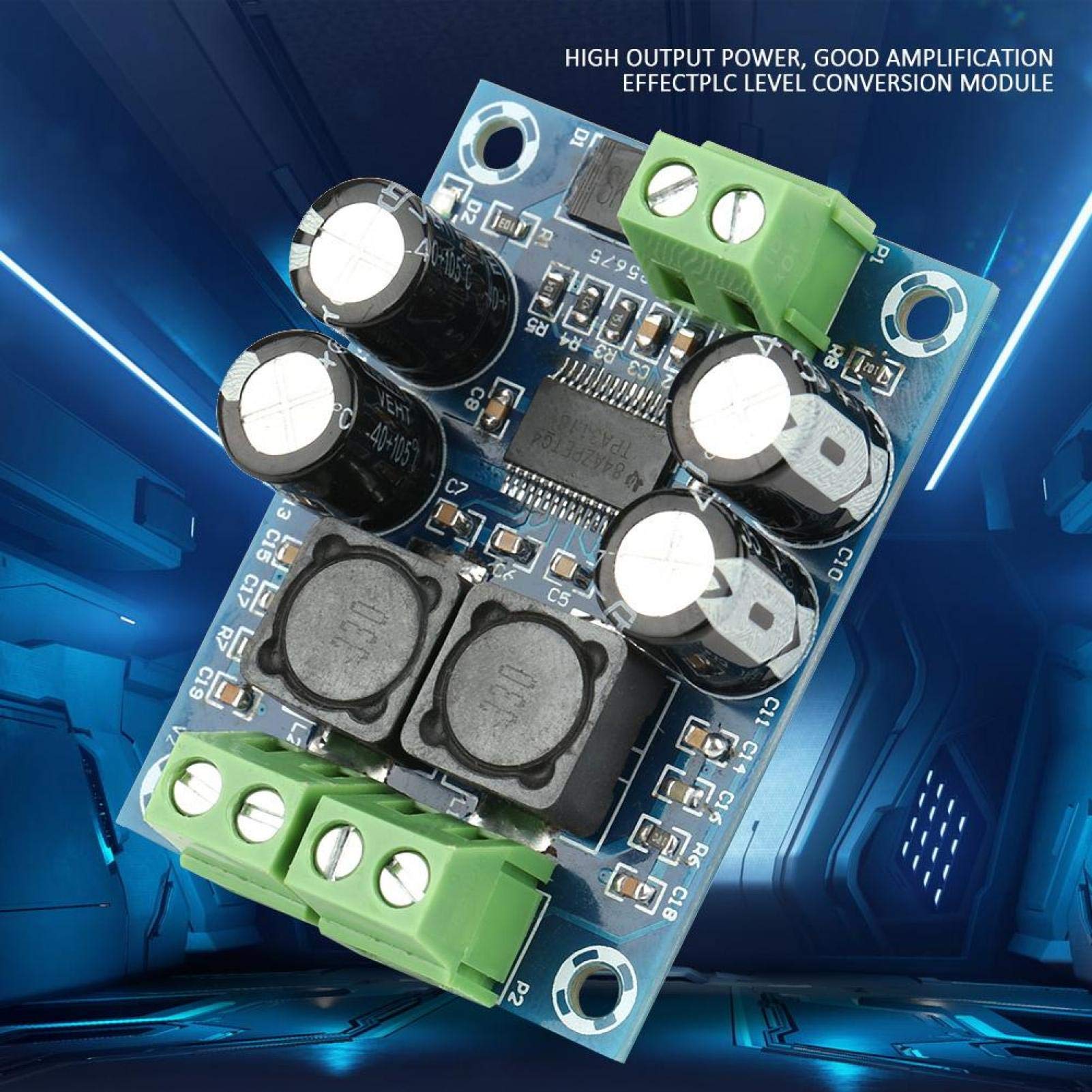 Dilwe 60W DC10-24V TPA3118 Subwoofer Amplifier Board, Mini Digital Audio Power Amplifier Module, Mono Channel