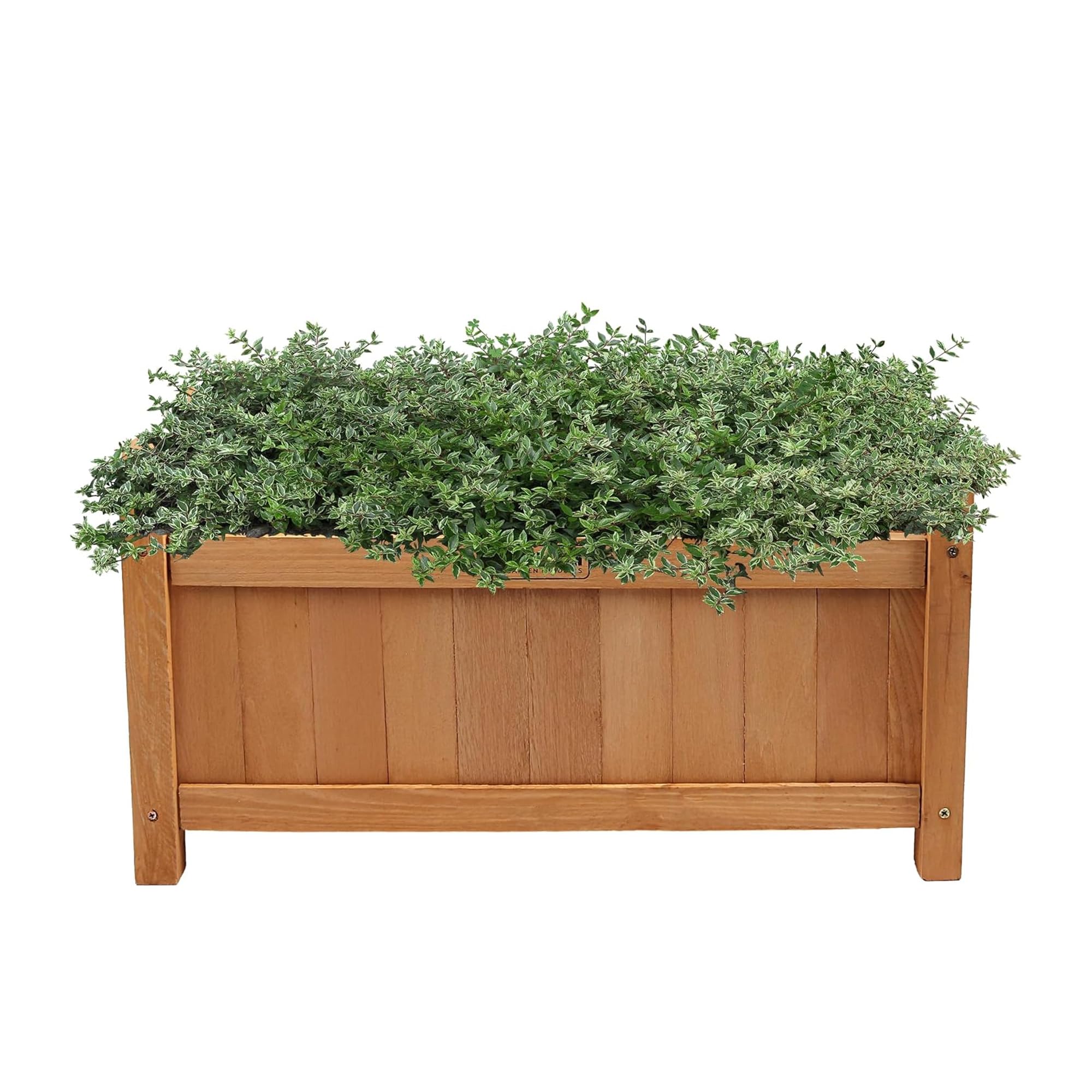 SelectTraders 60CM Large Wooden Planter Box, Outdoor Wooden Garden Trough for Patio & Decking, Heavy Duty and Weatherproof