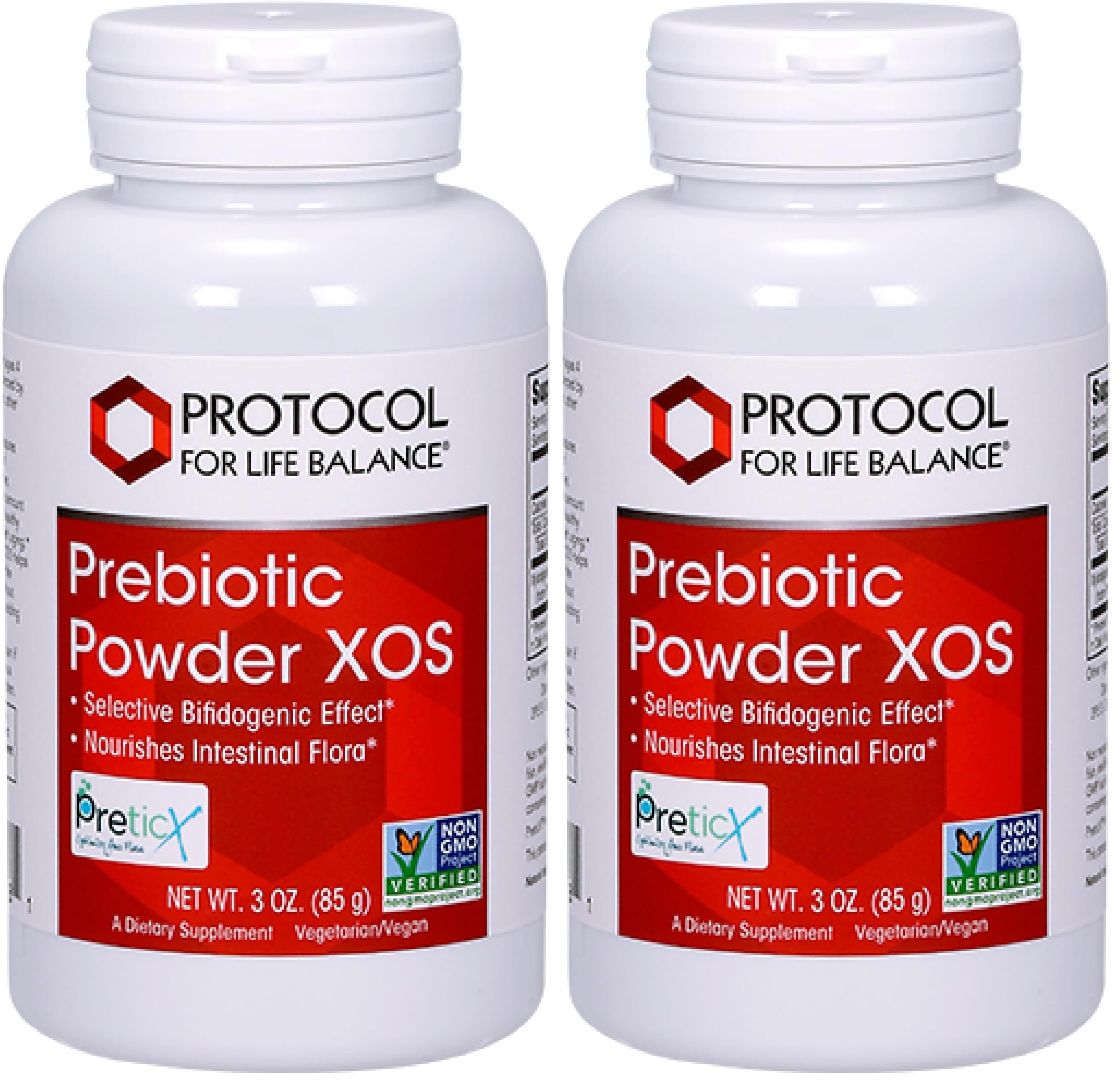 PROTOCOL FOR LIFE BALANCE Prebiotic Powder XOS - 1.55g per Serving - Intestinal Flora - Support GI Tract & Gut Health - Kosher & Non-GMO - 3 oz (Pack of 2) 3 Ounce (Pack of 2)