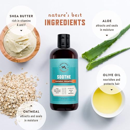 Miniatura 3 de Rocco & Roxie Supply Co. Champú y acondicionador para perros, champú calmante de avena para aliviar la picazón, champú hipoalergénico calmante para