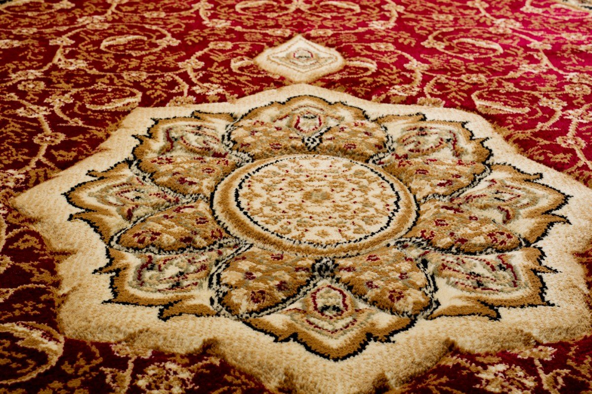 Carpeto Rugs Tappeto Ovale 140 x 190 cm rosso Orientale Classico Iskander Collezione