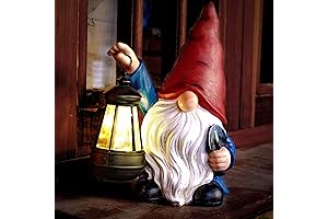 Charming Garden Gnome with Solar-Powered Lantern