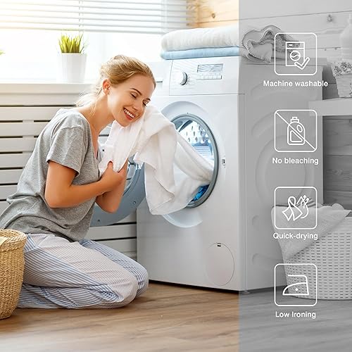 Miniatura 5 de KOMLLEX Cortina de ducha de montaña verde para decoración de baño, 72 pulgadas de ancho x 72 pulgadas de alto, acuarela, moderno, rústico, bosque