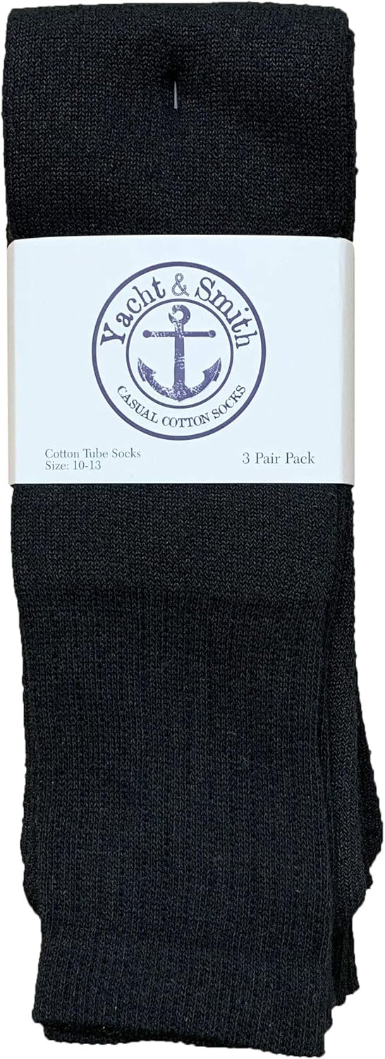 SOCKS'NBULK 60 Pairs Wholesale Bulk Sport Cotton Mens Crew, Ankle, Tube Socks, Size 13-16