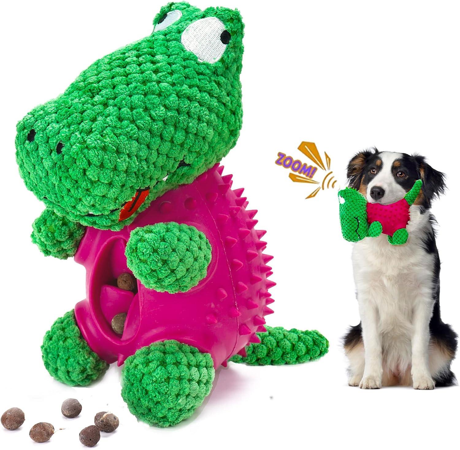 LANFENG Interactive Dog Toys - Puppy Plush Dog Chew Toys for Small Medium Breed, Squeaky Treat Dispensing Dog Puzzle Toys Pet Crinkle…
