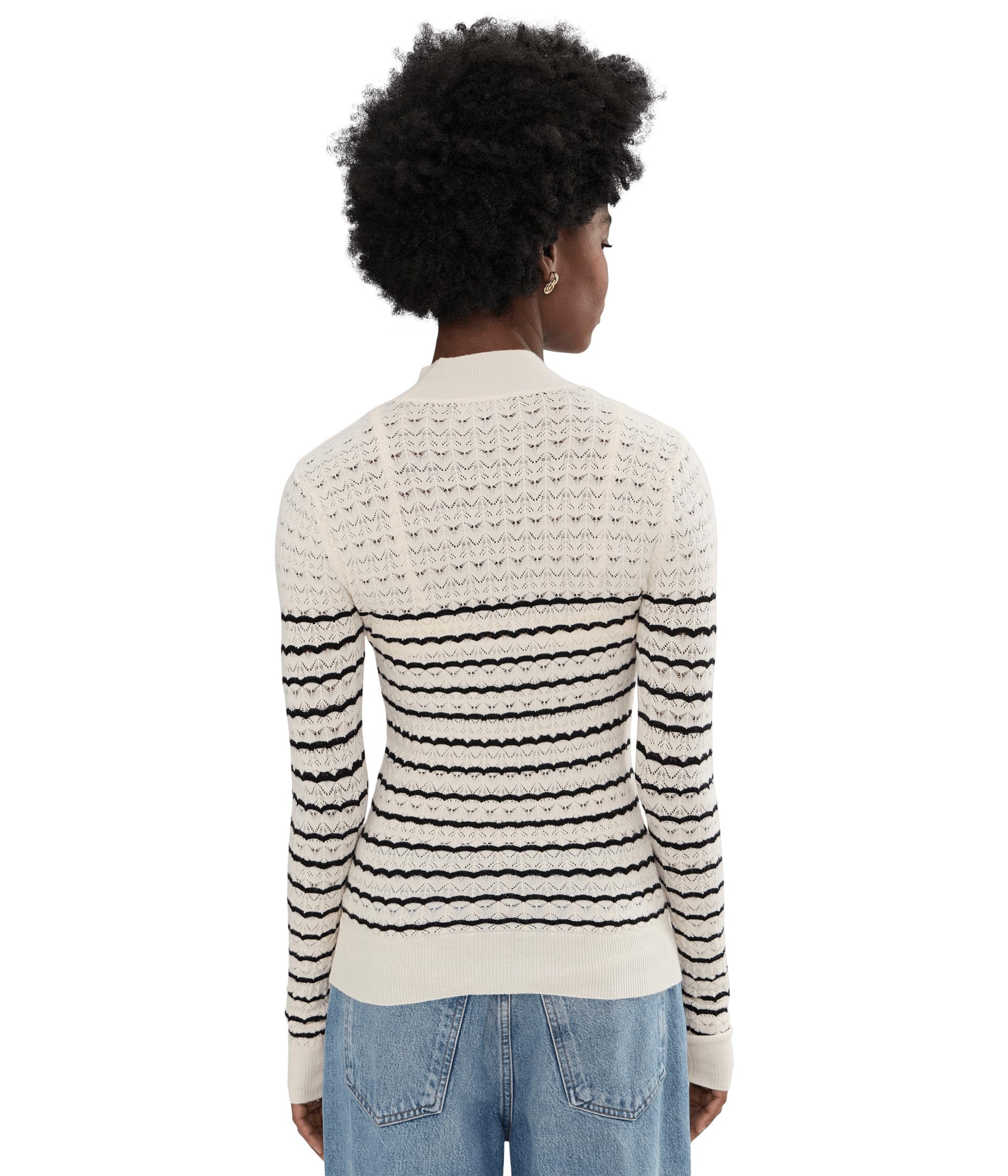 Sanctuary Forever Striped Mock Neck