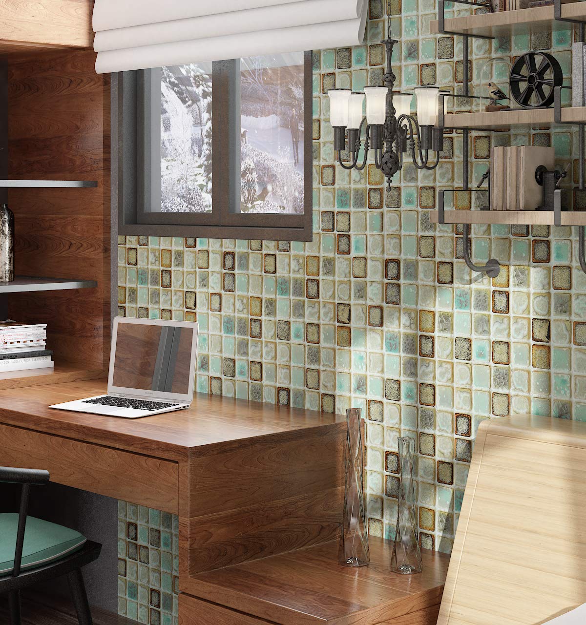 Snapklik.com : 24 X 394inch Waterproof Green Peel And Stick Wallpaper ...